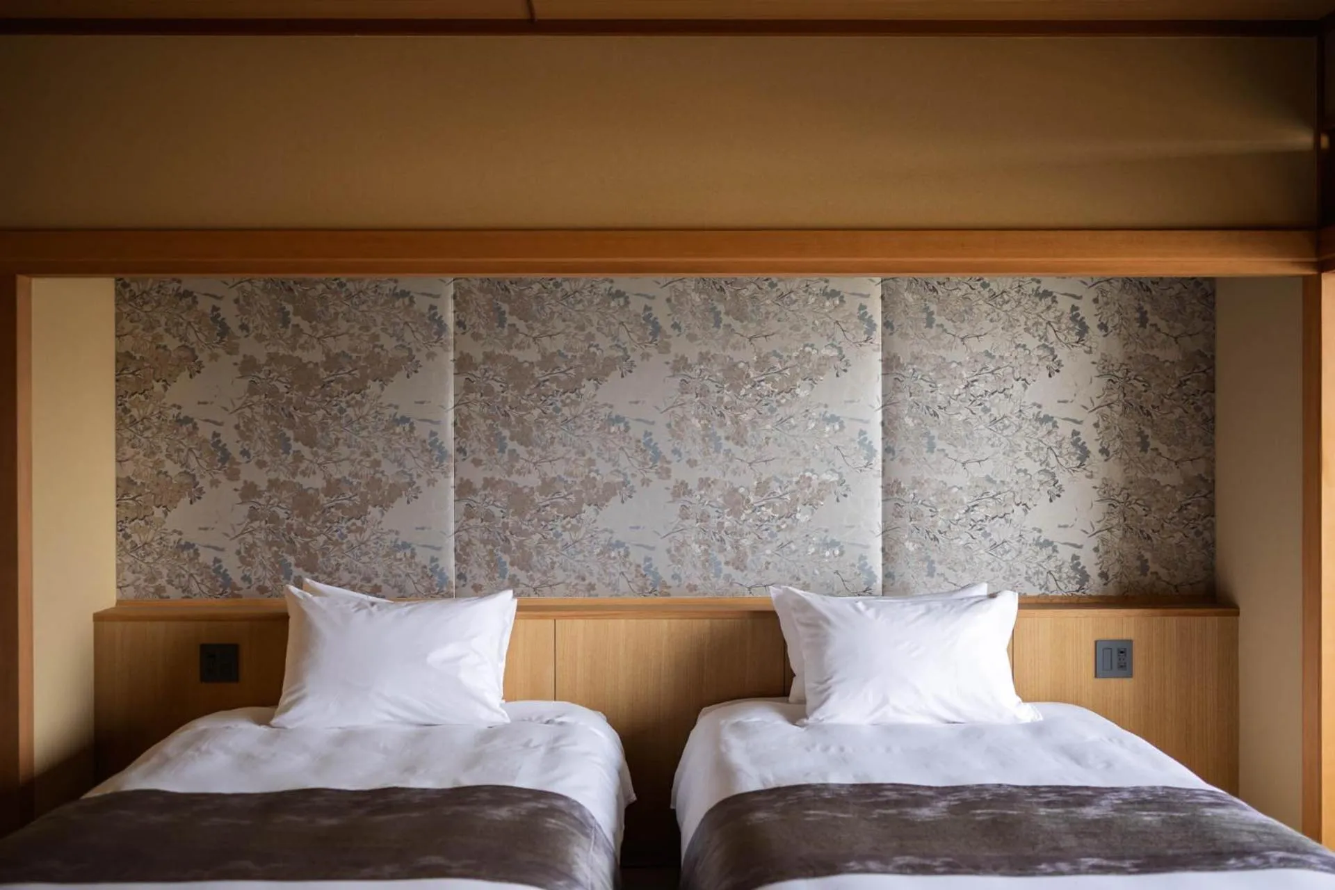 Bed in Hotel Wakamizu