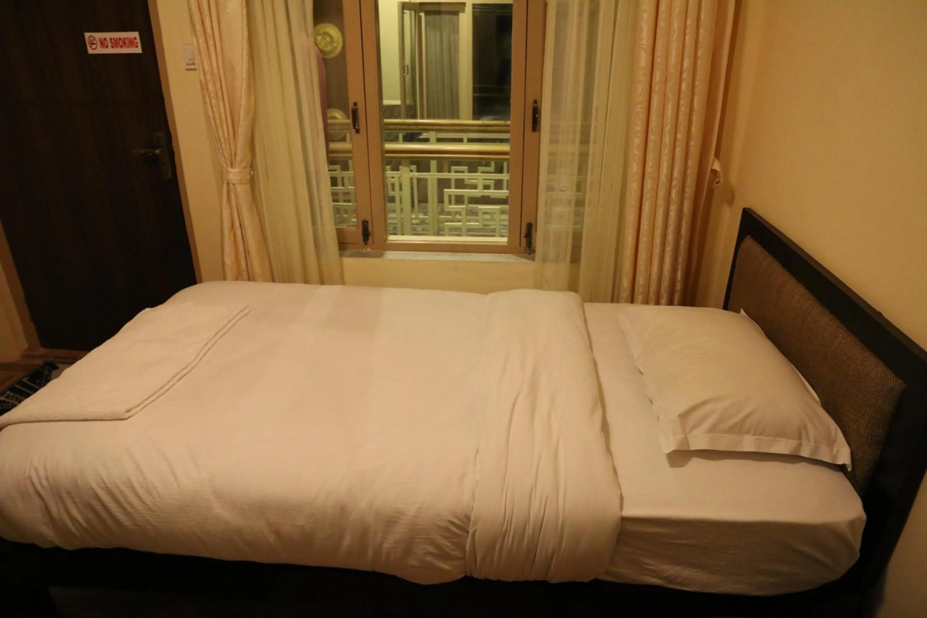 Bedroom, Bed in Boudha Stupa View Guest House