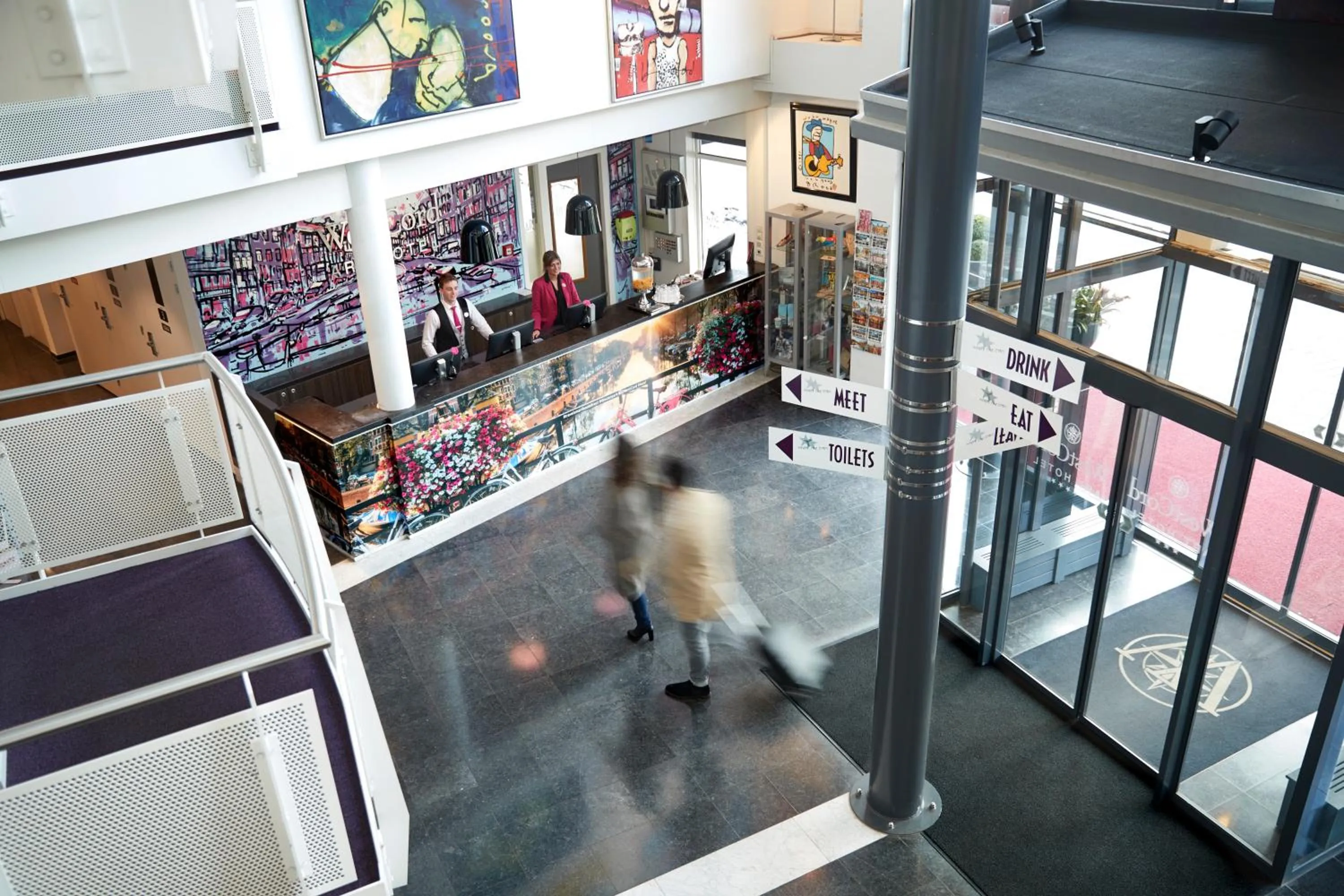 Lobby or reception in WestCord Art Hotel Amsterdam 4 stars