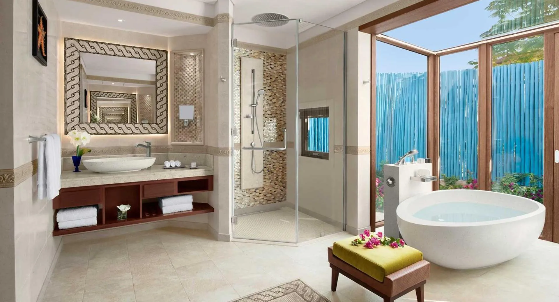 Bathroom in Banana Island Resort Doha by Anantara