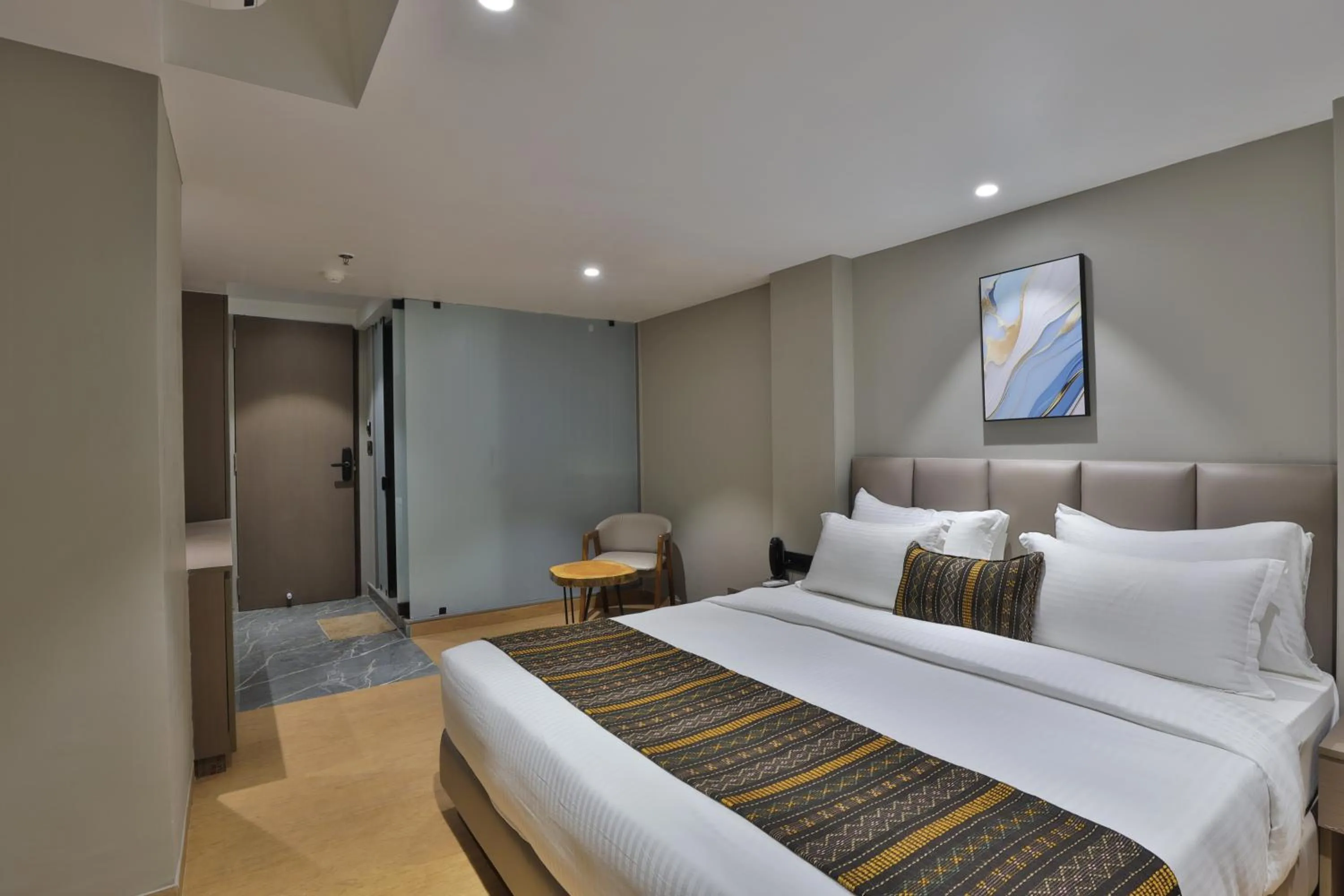 Bed in Hotel Shivashish