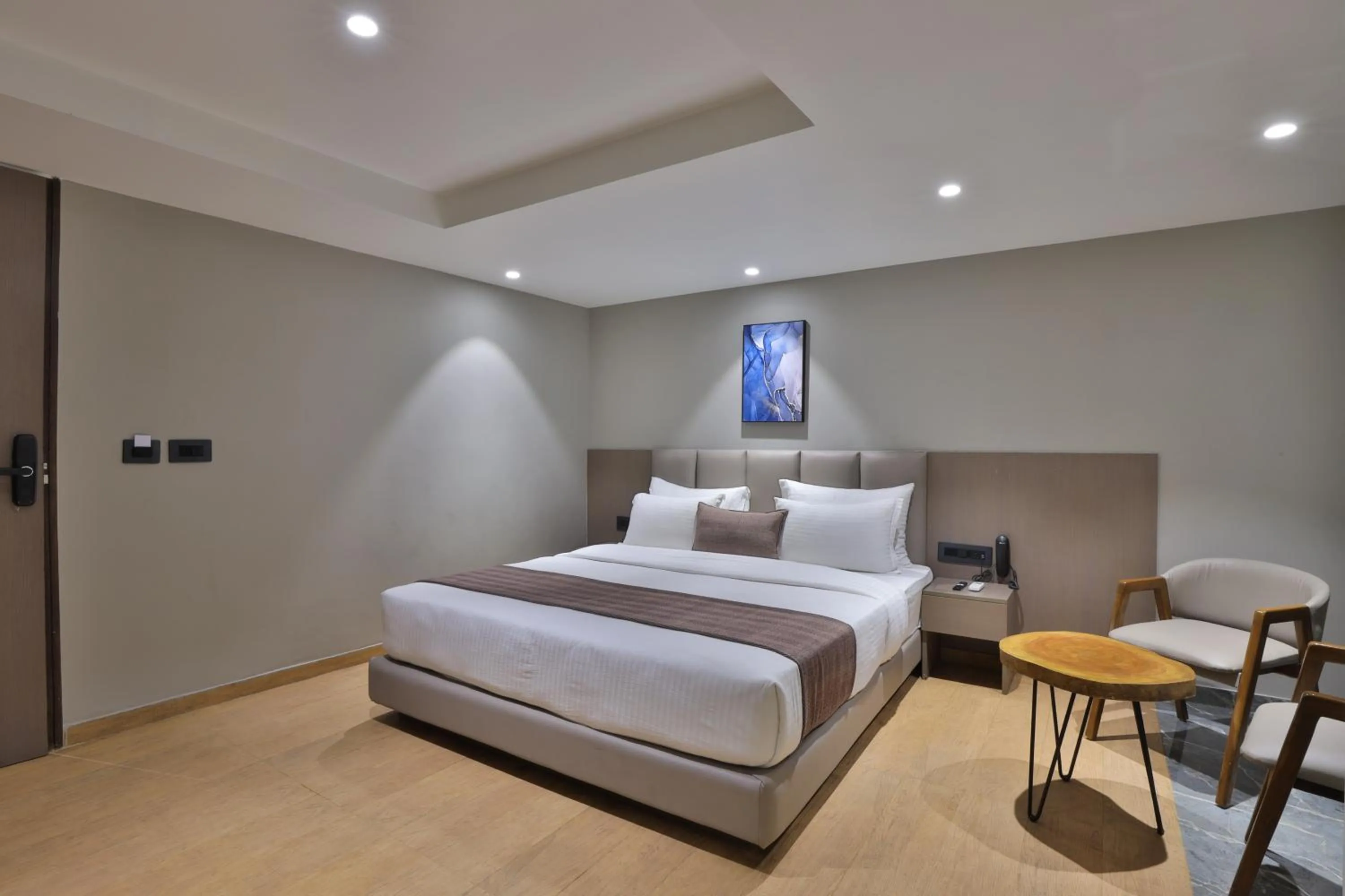 Bed in Hotel Shivashish