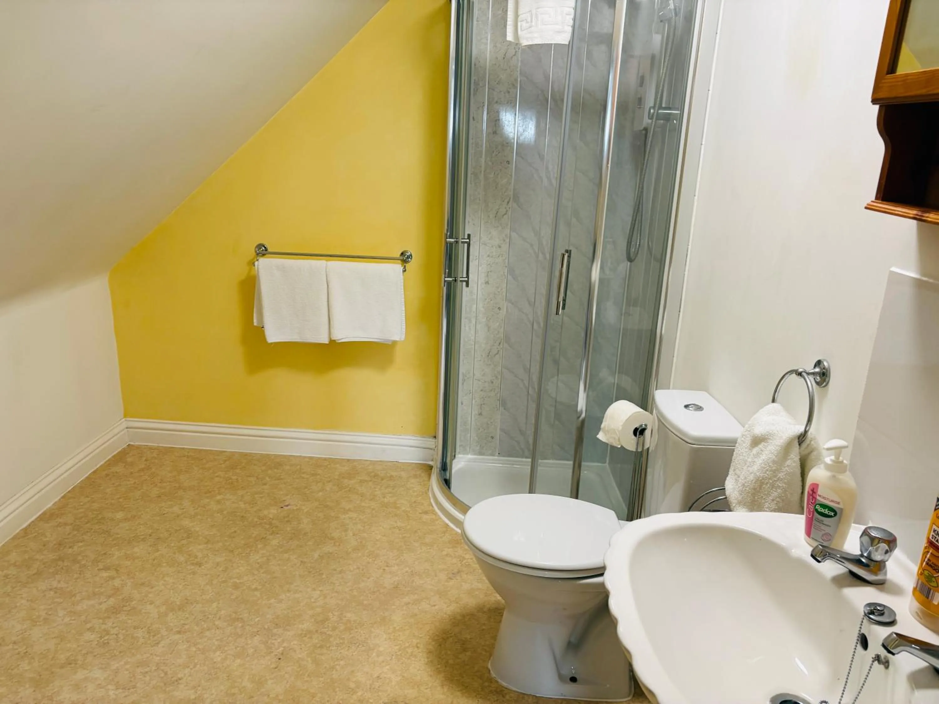 Shower in Captain Howey Hotel