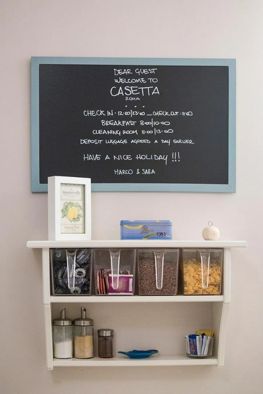 Breakfast in B&B Casetta Roma