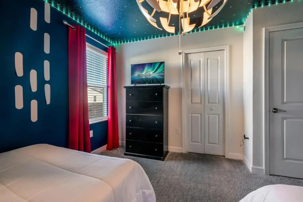 Bed in Family Paradise Space Themed Perfect Location