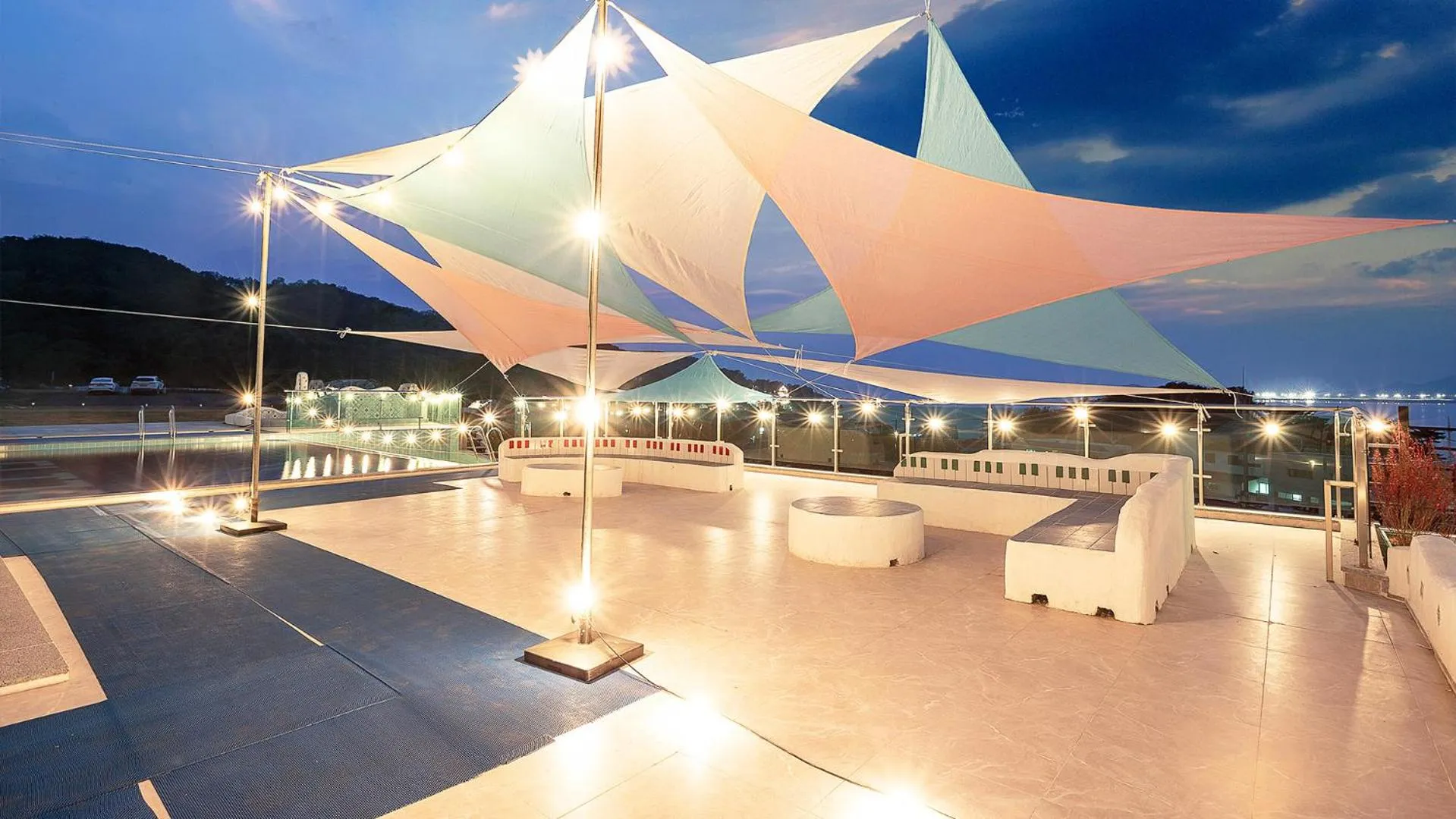 Pool view in Ganghwa Elijah Resort