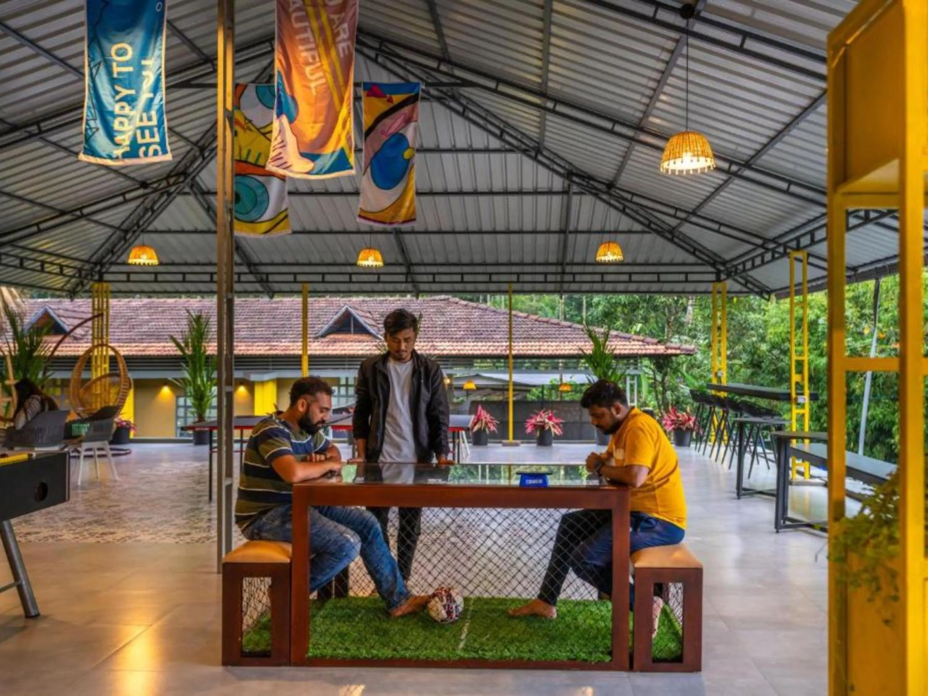 Restaurant/places to eat in The Hosteller Wayanad, Vythiri