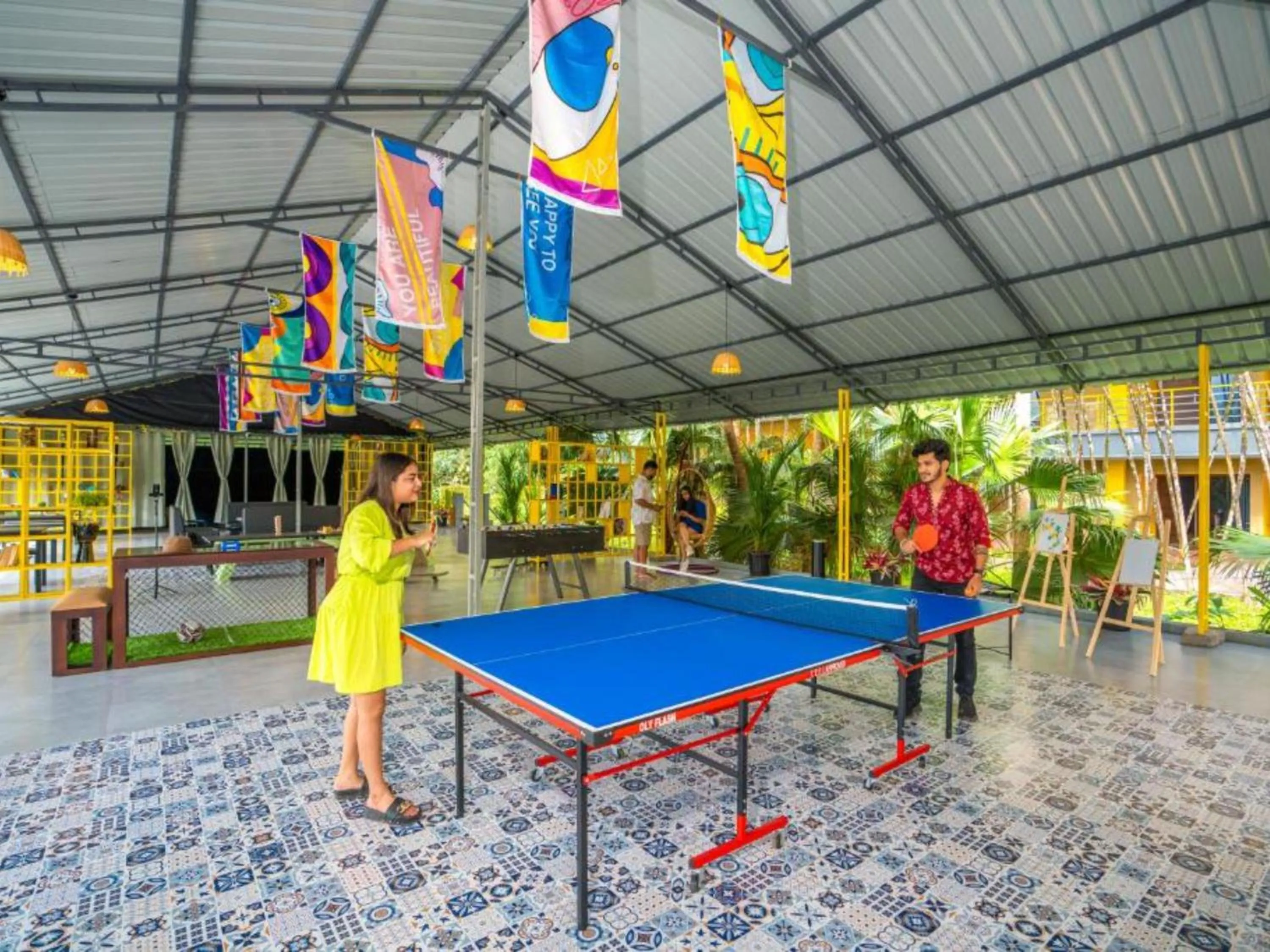 Table tennis in The Hosteller Wayanad, Vythiri