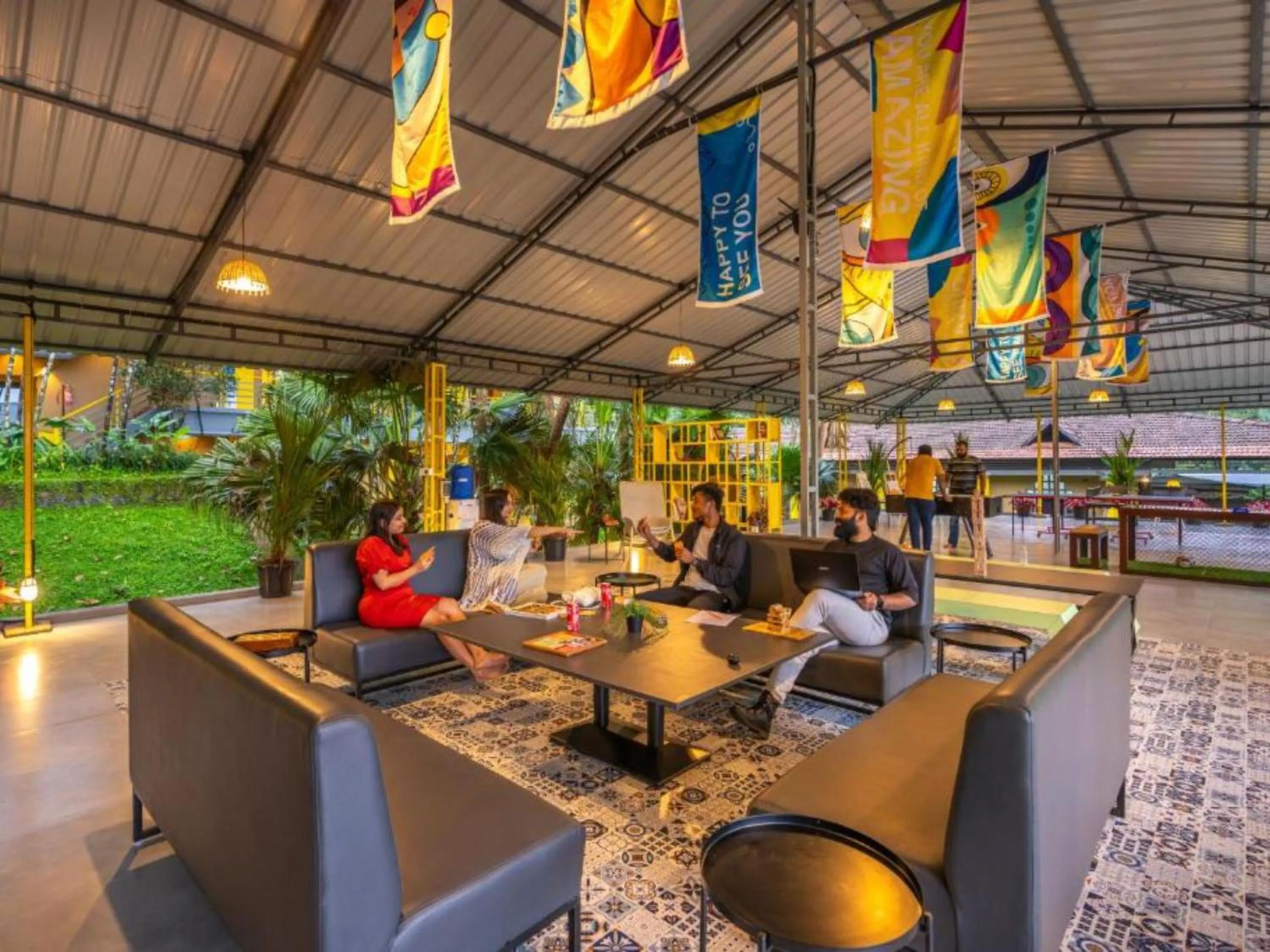 Restaurant/places to eat in The Hosteller Wayanad, Vythiri