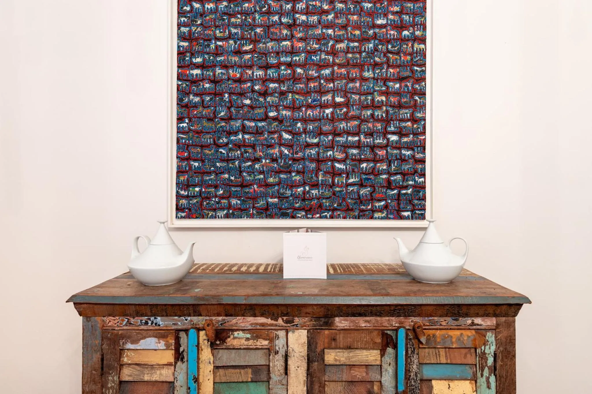 Decorative detail in Efamoresca