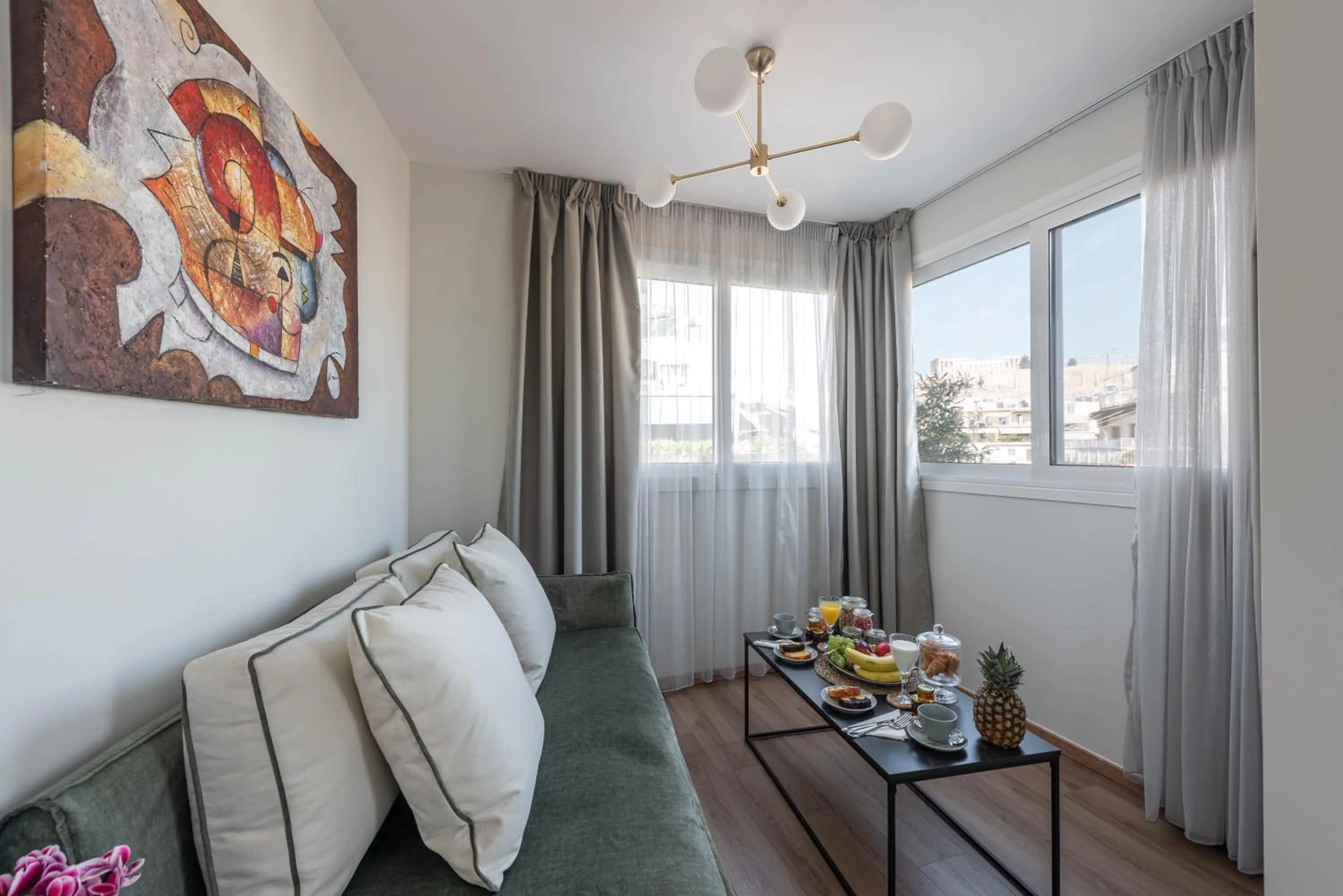 Living room in Acropolis Divine Apartments