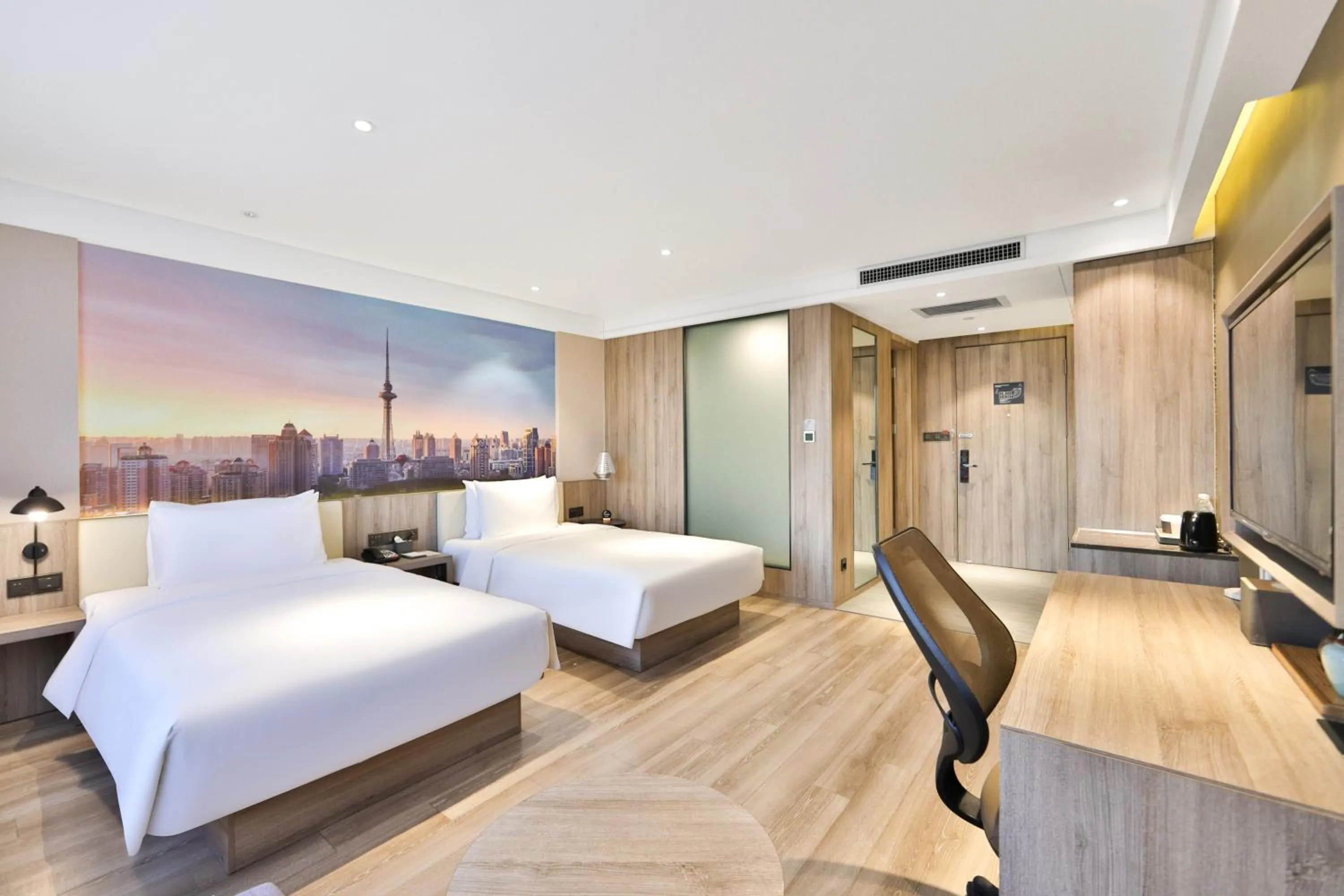 Bedroom, Bed in Atour Hotel Harbin Songbei Ice and Snow World