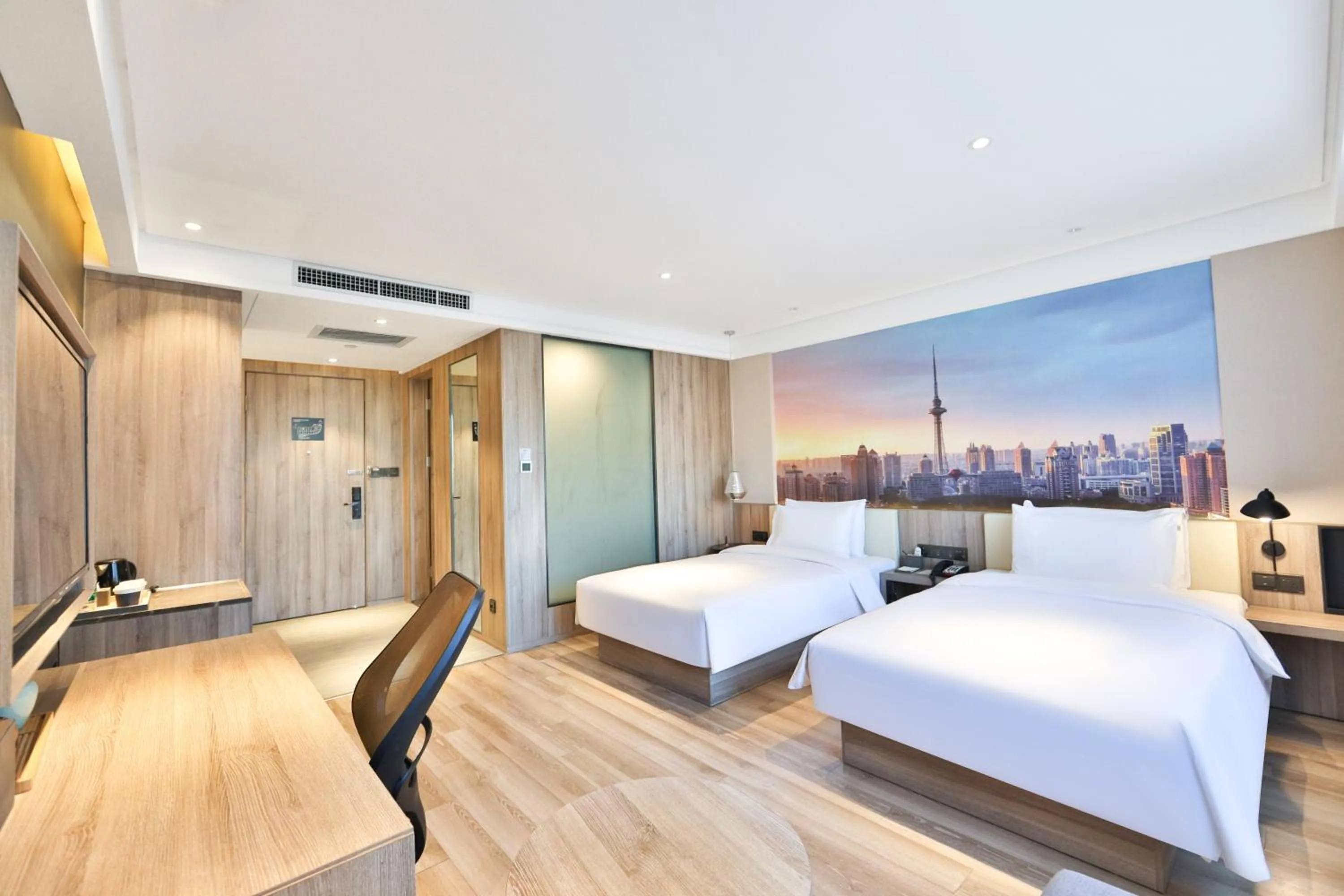 Bedroom, Bed in Atour Hotel Harbin Songbei Ice and Snow World