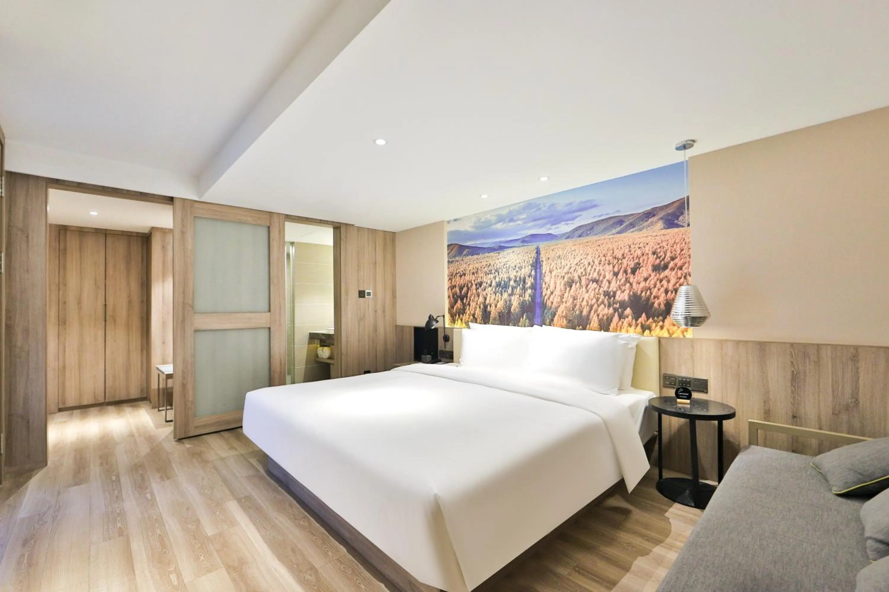 Bedroom, Bed in Atour Hotel Harbin Songbei Ice and Snow World