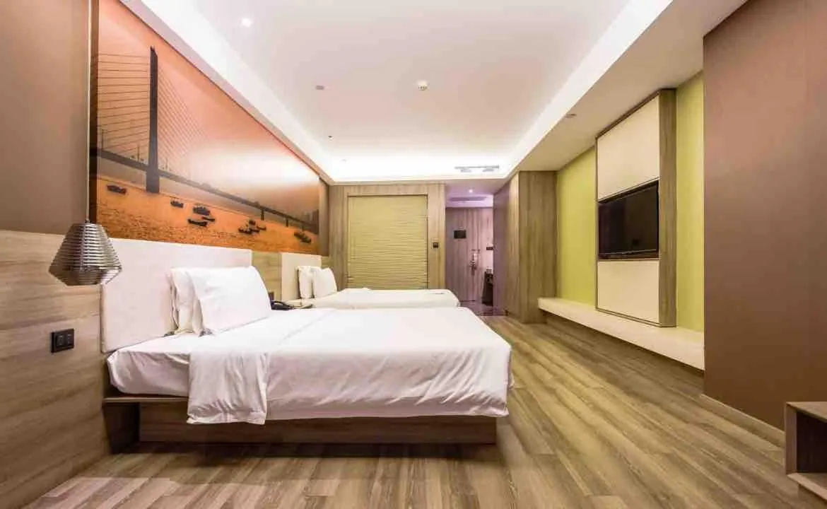 Bed in Atour Music Hotel Hangzhou West Lake