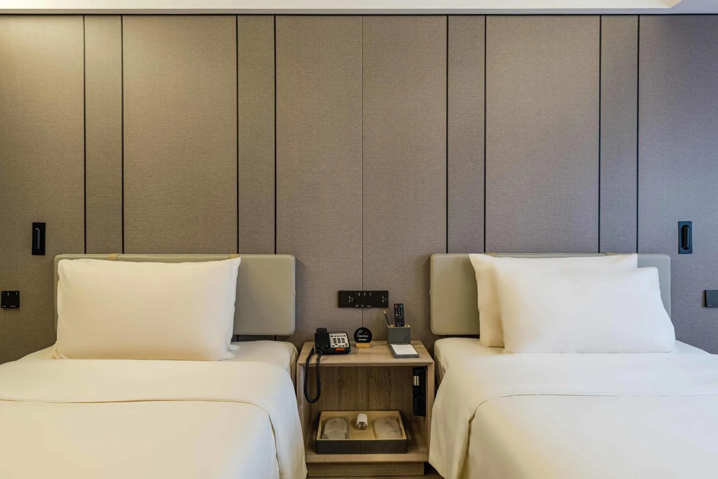 Bed in Atour Music Hotel Hangzhou West Lake