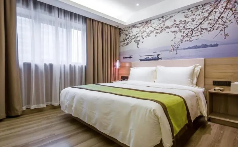 Bed in Atour Music Hotel Hangzhou West Lake