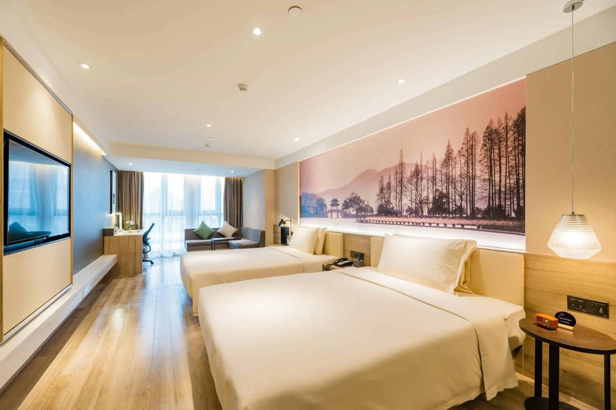 Bed in Atour Hotel Hangzhou West Lake Cultural Plaza Shangtang Road