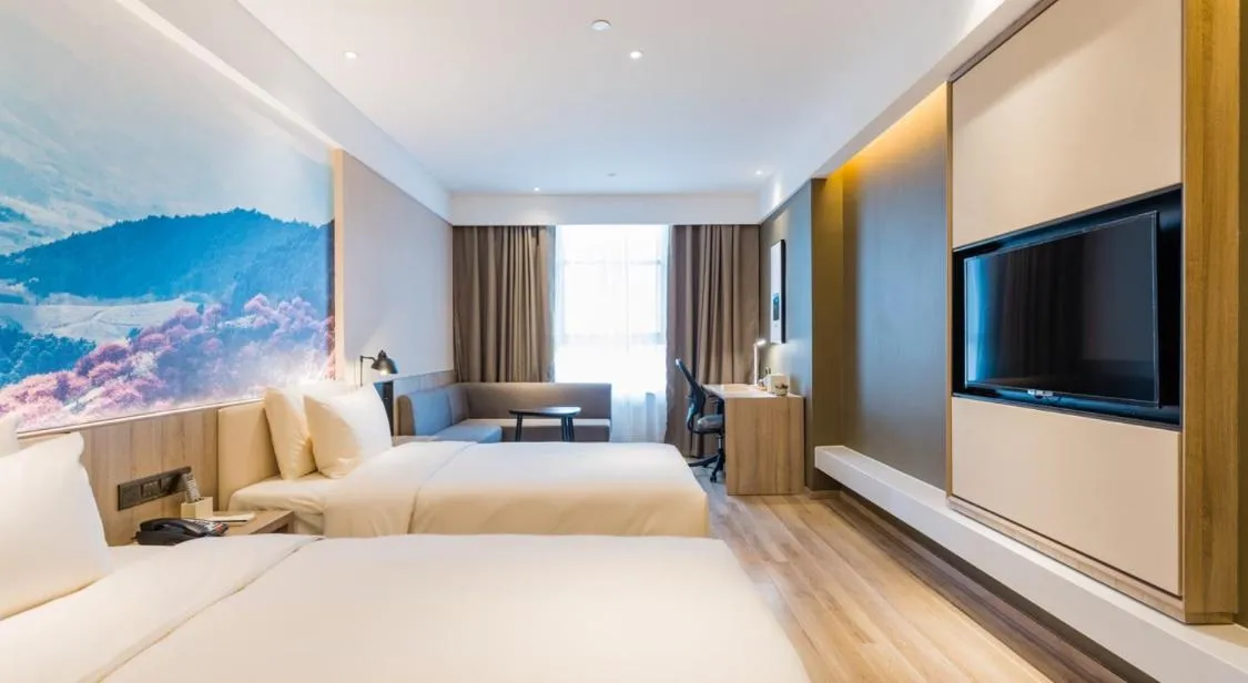 Bed in Atour Hotel Ningbo International Convention and Exhibition Center