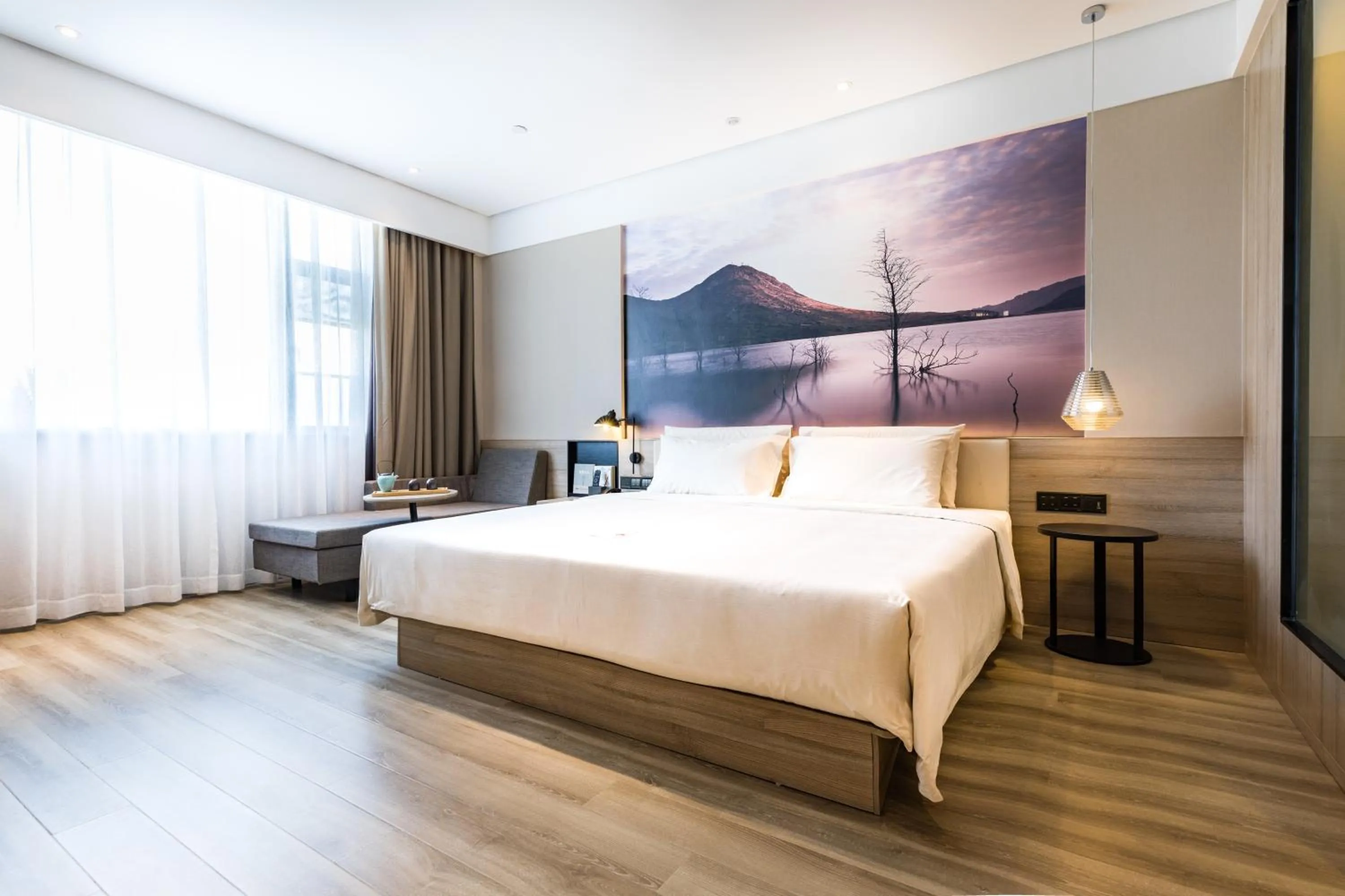 Bed in Atour Hotel Xiamen Jimei University