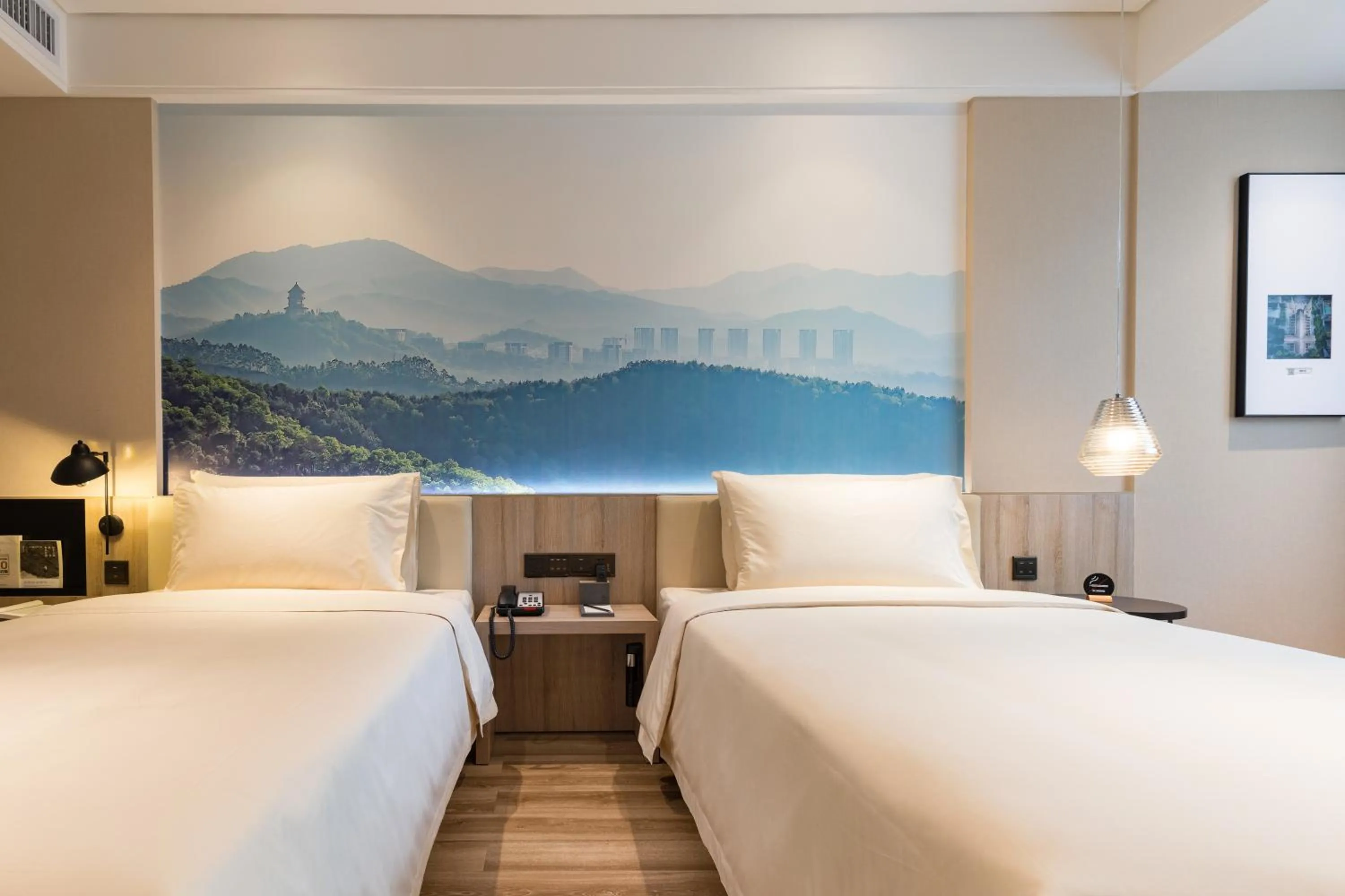 Bed in Atour Hotel Guangzhou Huadu Square