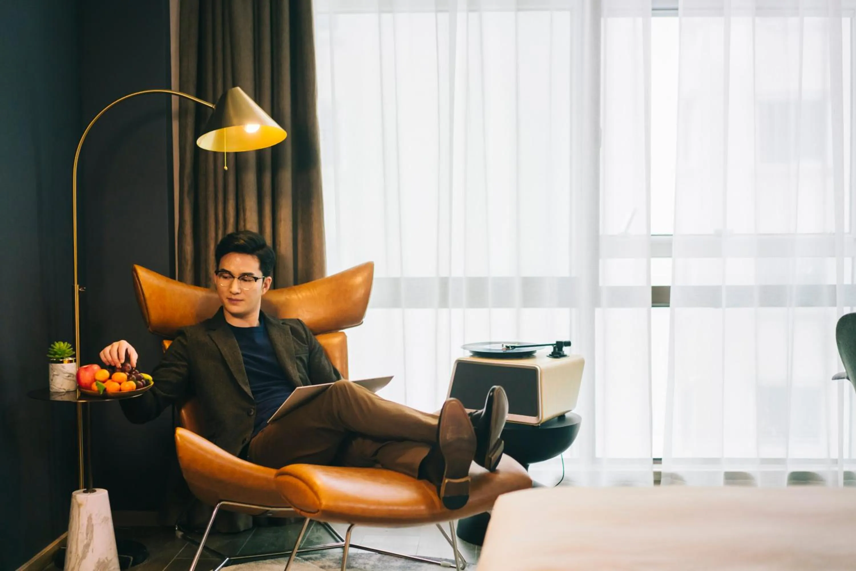 Seating area in Atour Hotel Gangding Metro Station Taikoo Hui Tianhe Guangzhou