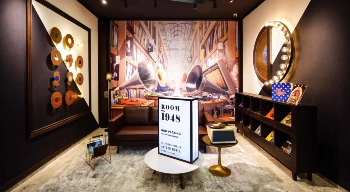 Seating area in Atour Hotel Gangding Metro Station Taikoo Hui Tianhe Guangzhou