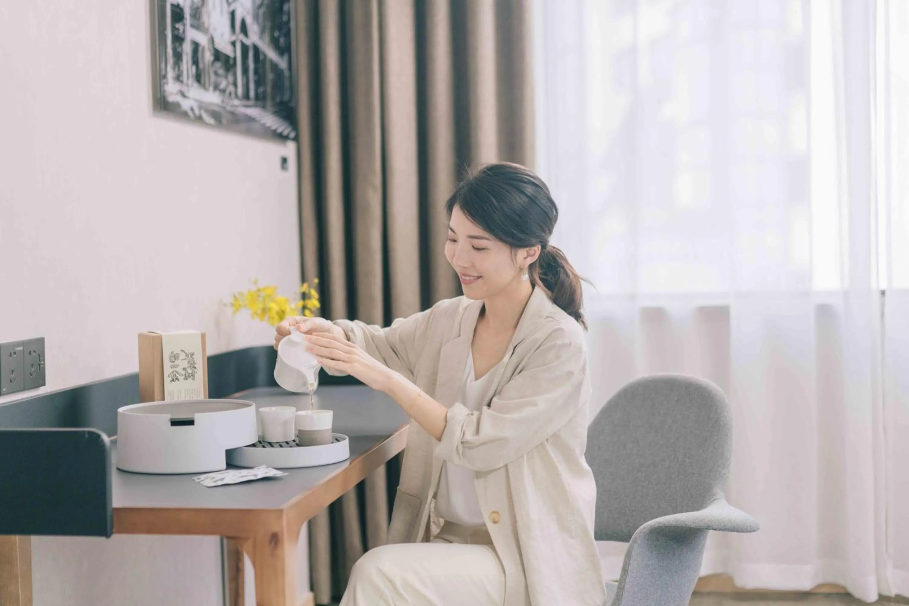 Seating area in Atour Hotel Gangding Metro Station Taikoo Hui Tianhe Guangzhou