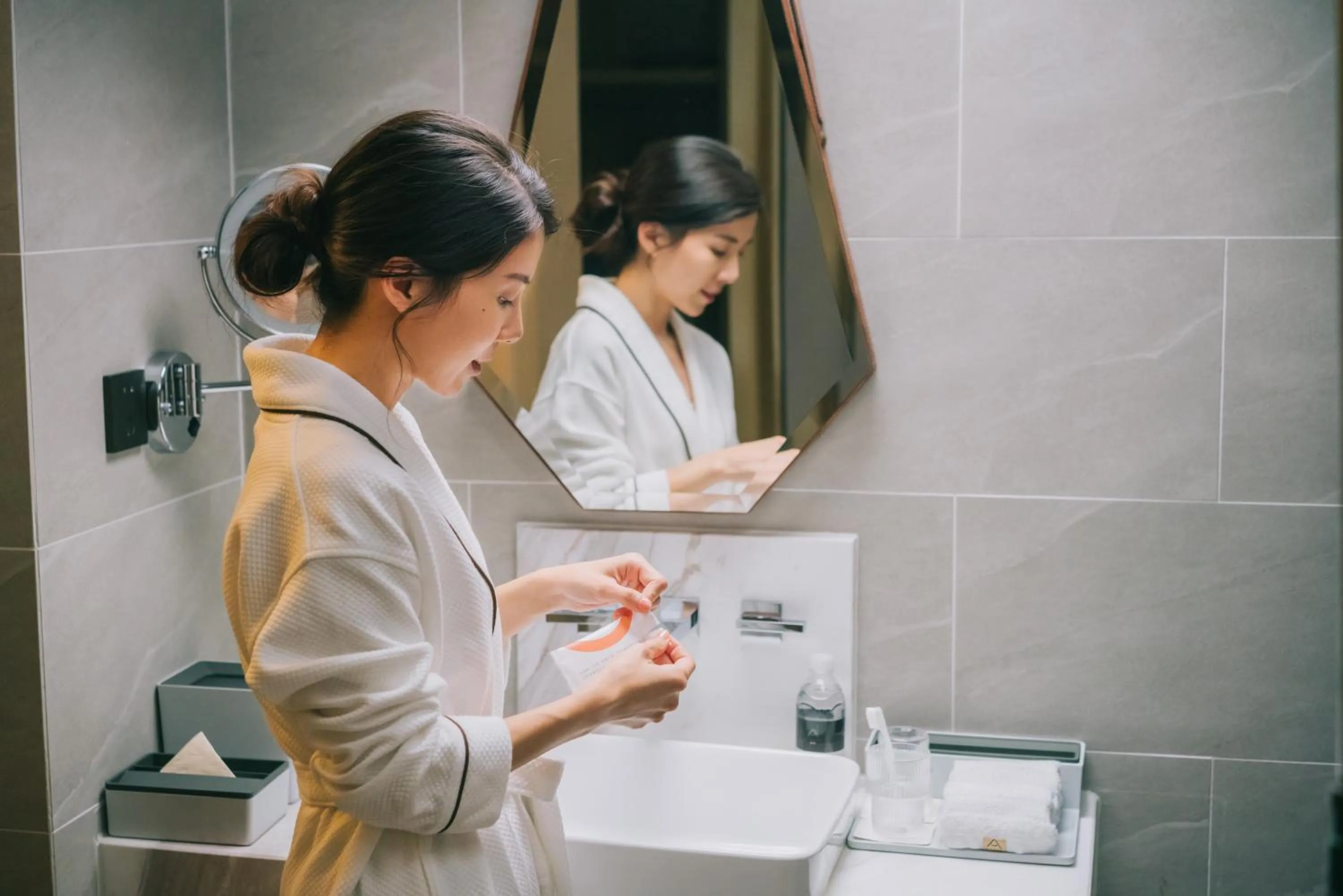 Toilet in Atour Hotel Gangding Metro Station Taikoo Hui Tianhe Guangzhou