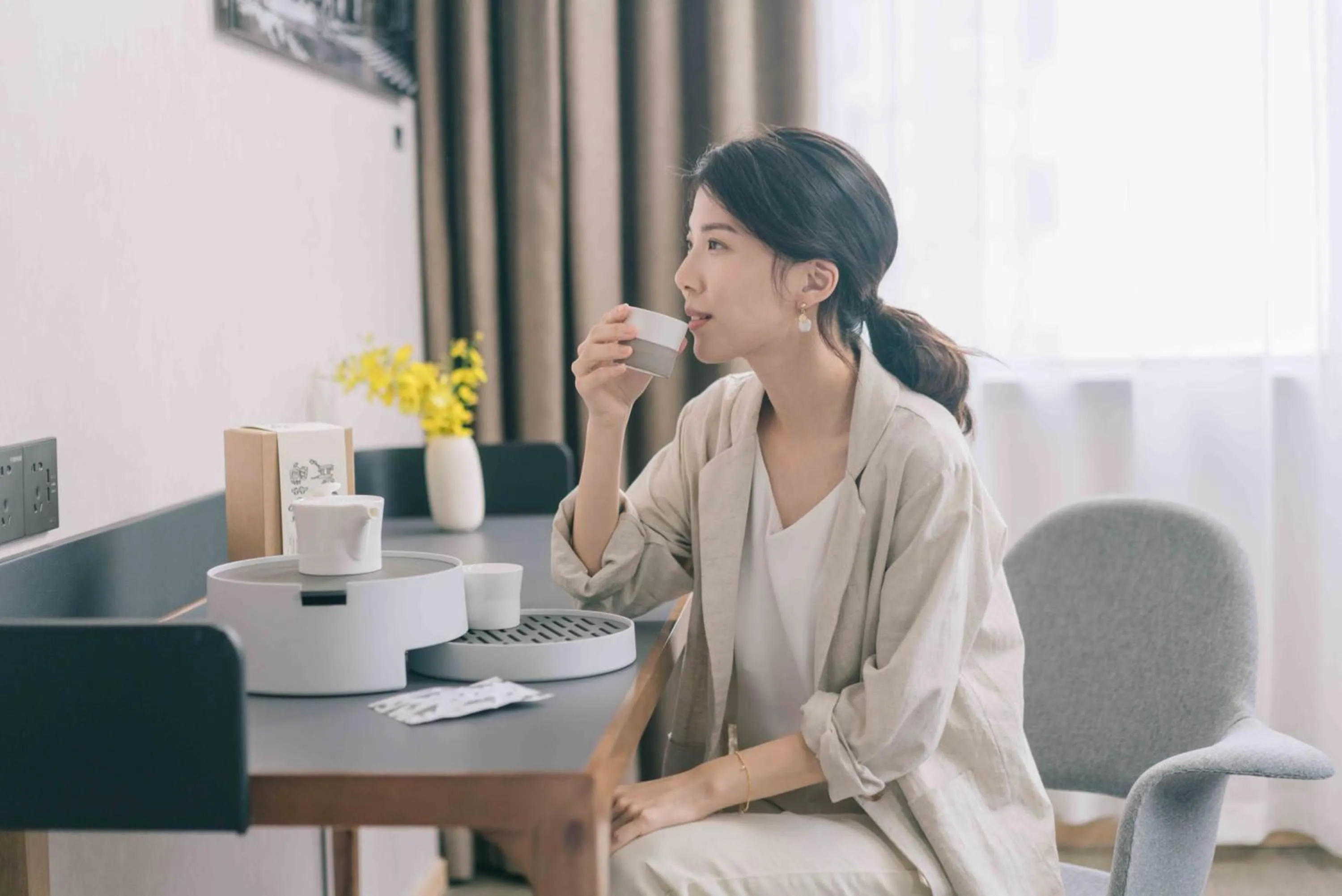Seating area in Atour Hotel Gangding Metro Station Taikoo Hui Tianhe Guangzhou