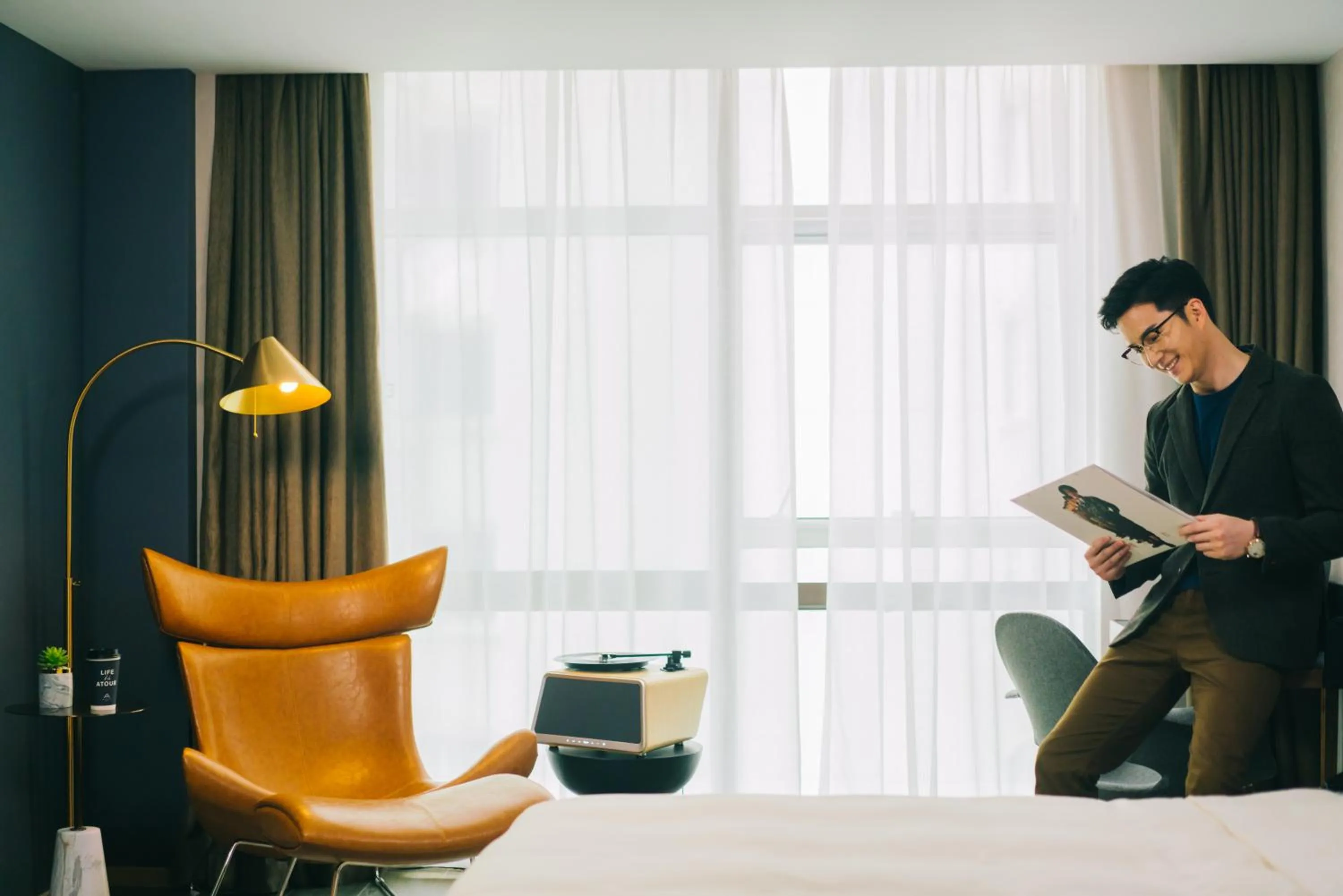 Seating area in Atour Hotel Gangding Metro Station Taikoo Hui Tianhe Guangzhou