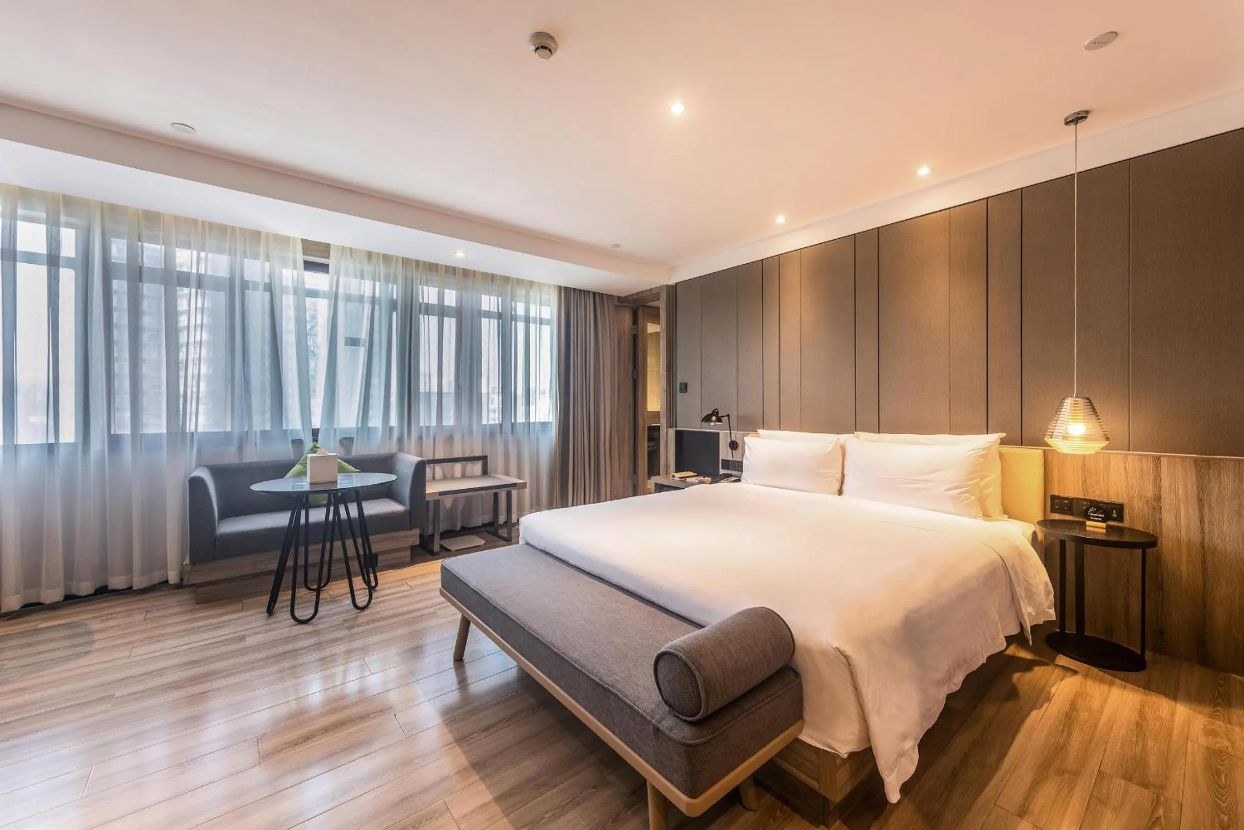 Bed in Atour Hotel Shenzhen Nanshan Coast City