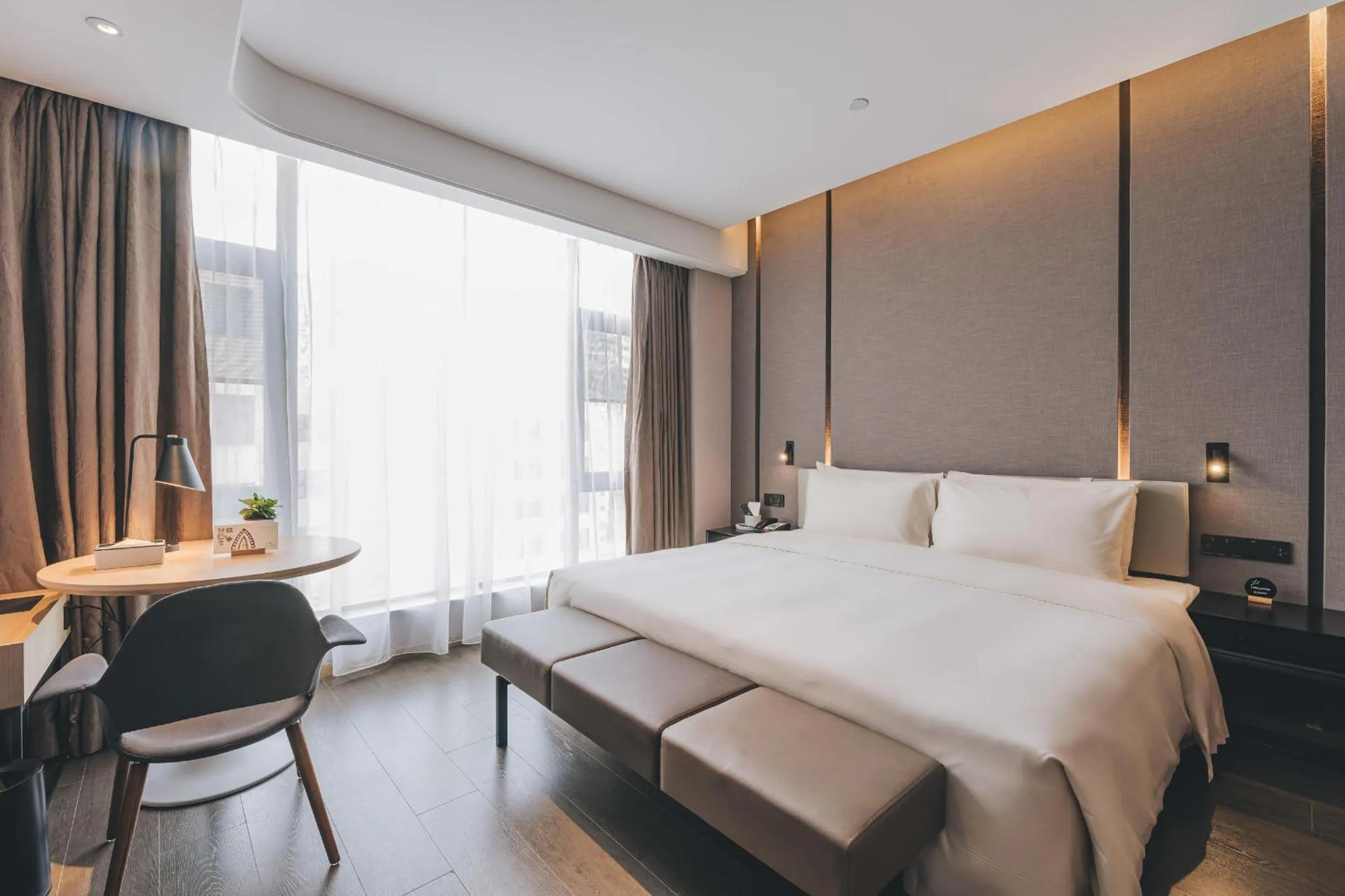 Bed in Atour Hotel Chaozhou Ancient Town People's Square