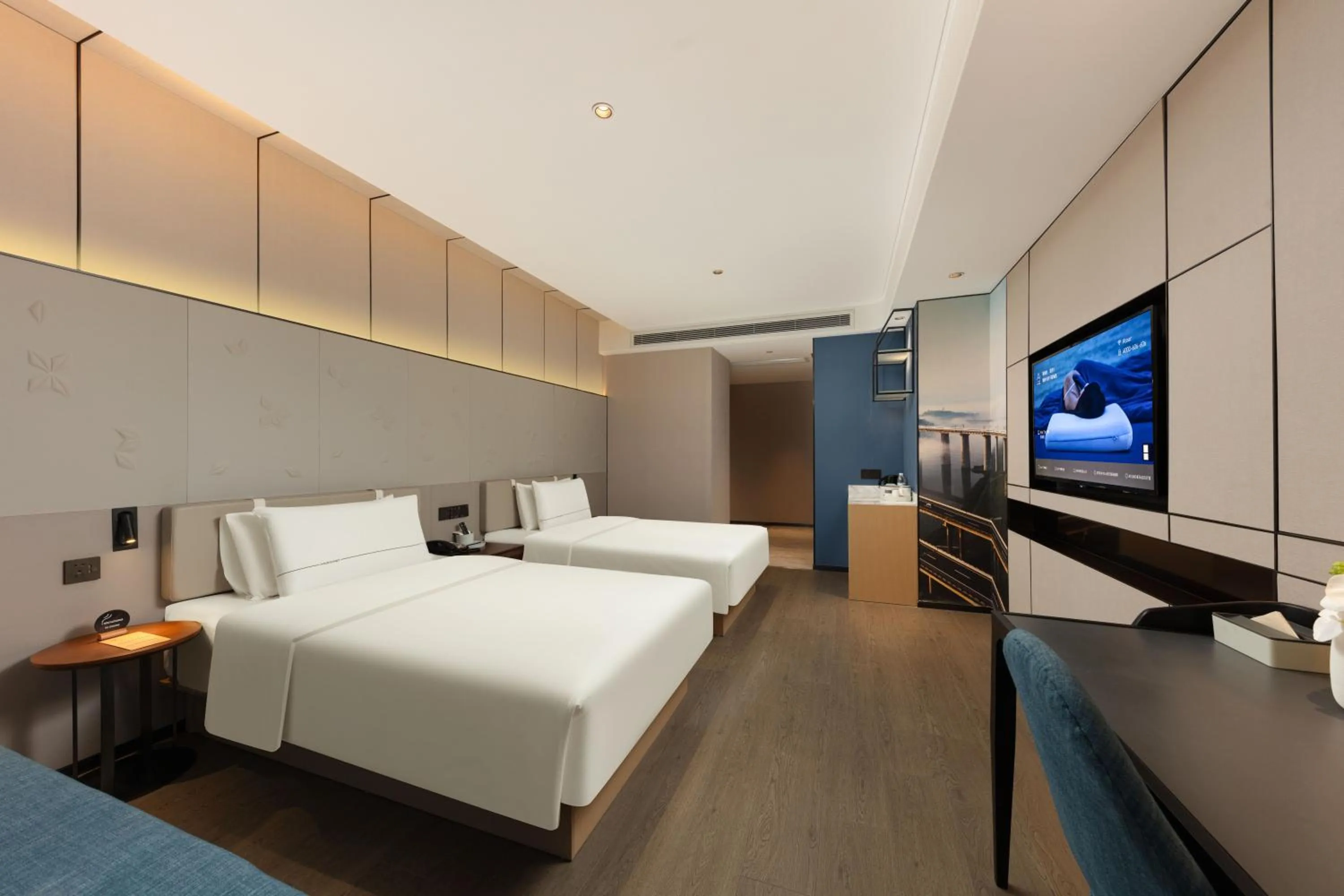 Bed in Atour S Hotel Chongqing Crown International