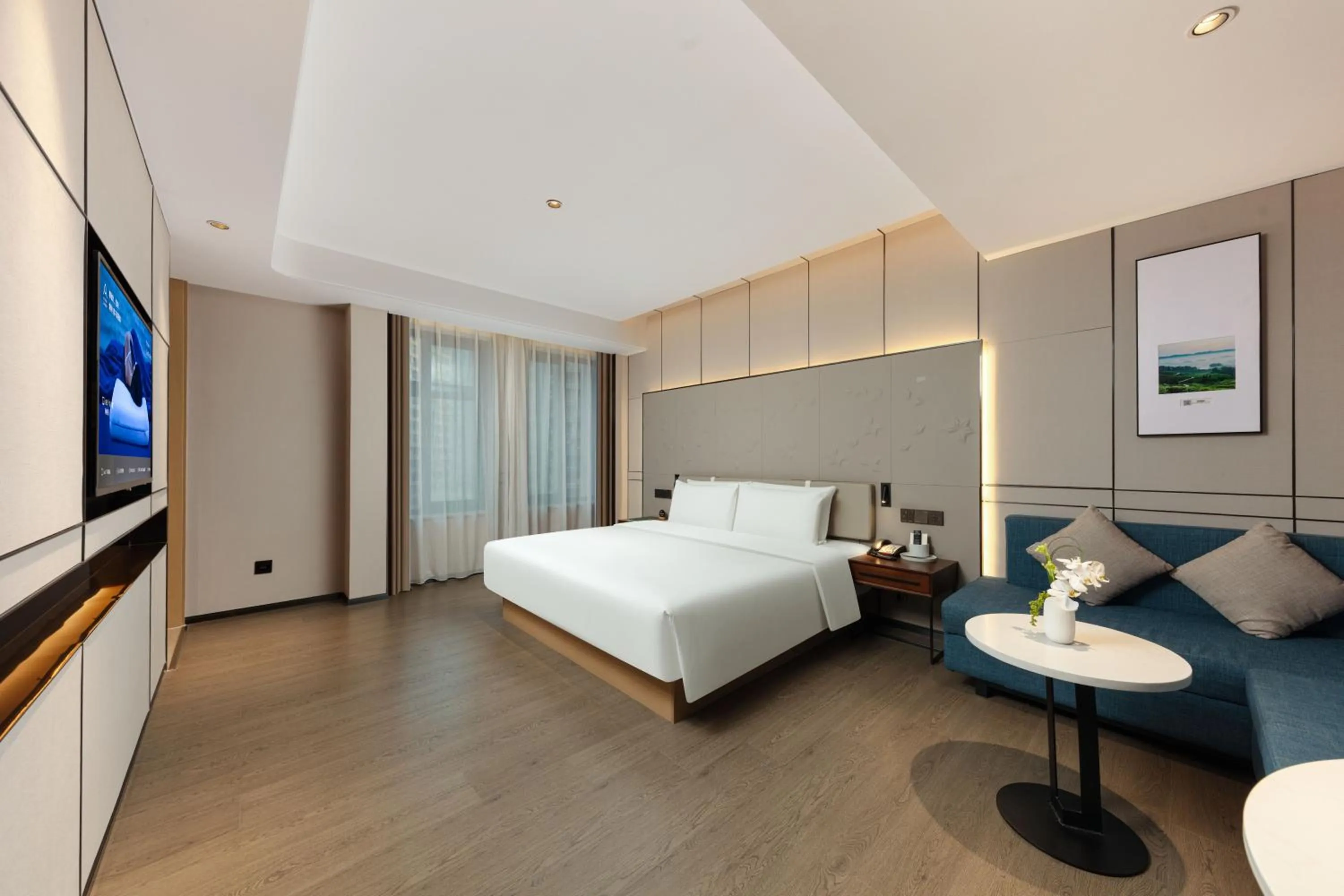 Bed in Atour S Hotel Chongqing Crown International