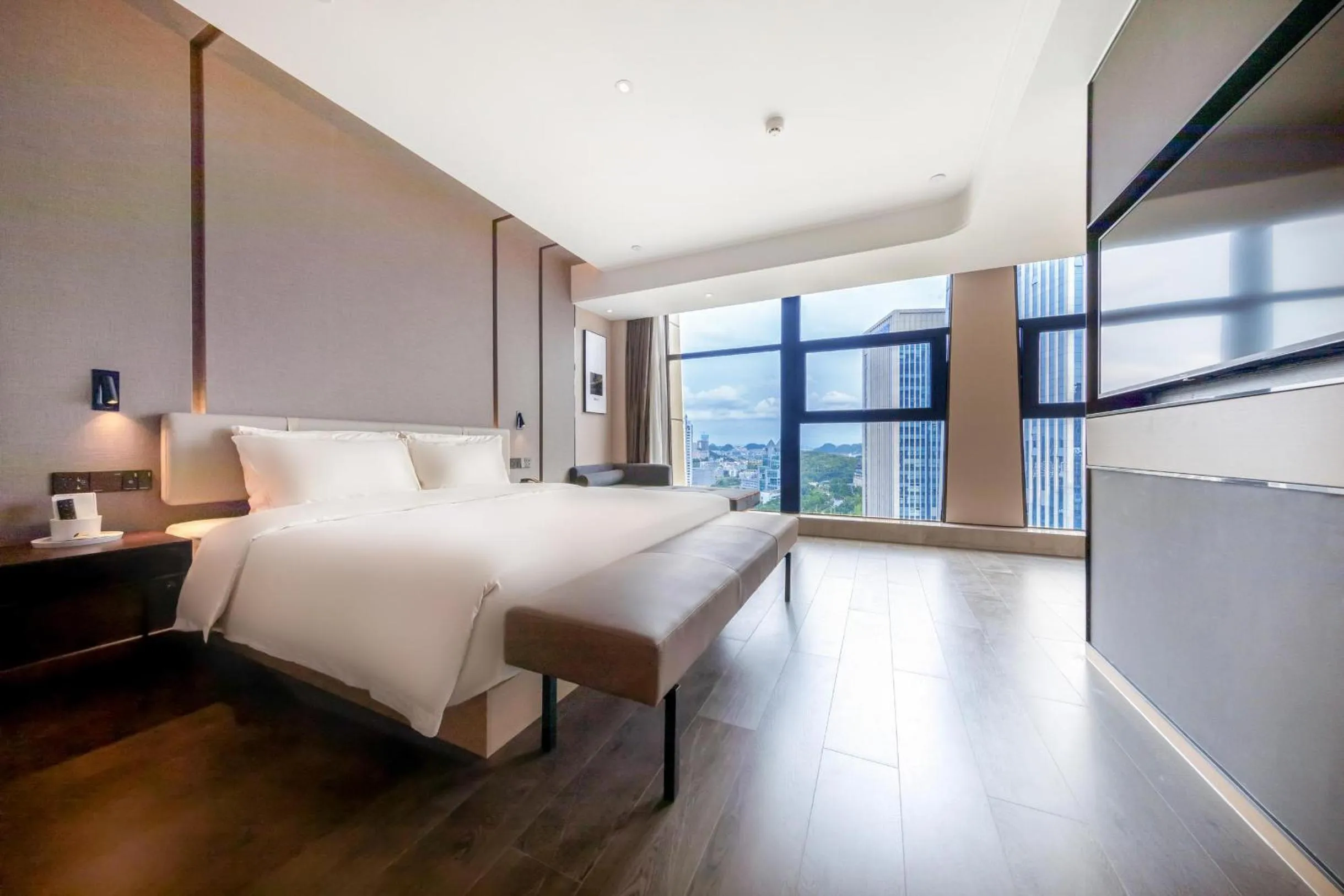 Bed in Atour Hotel Guiyang Guanshan Lake Park