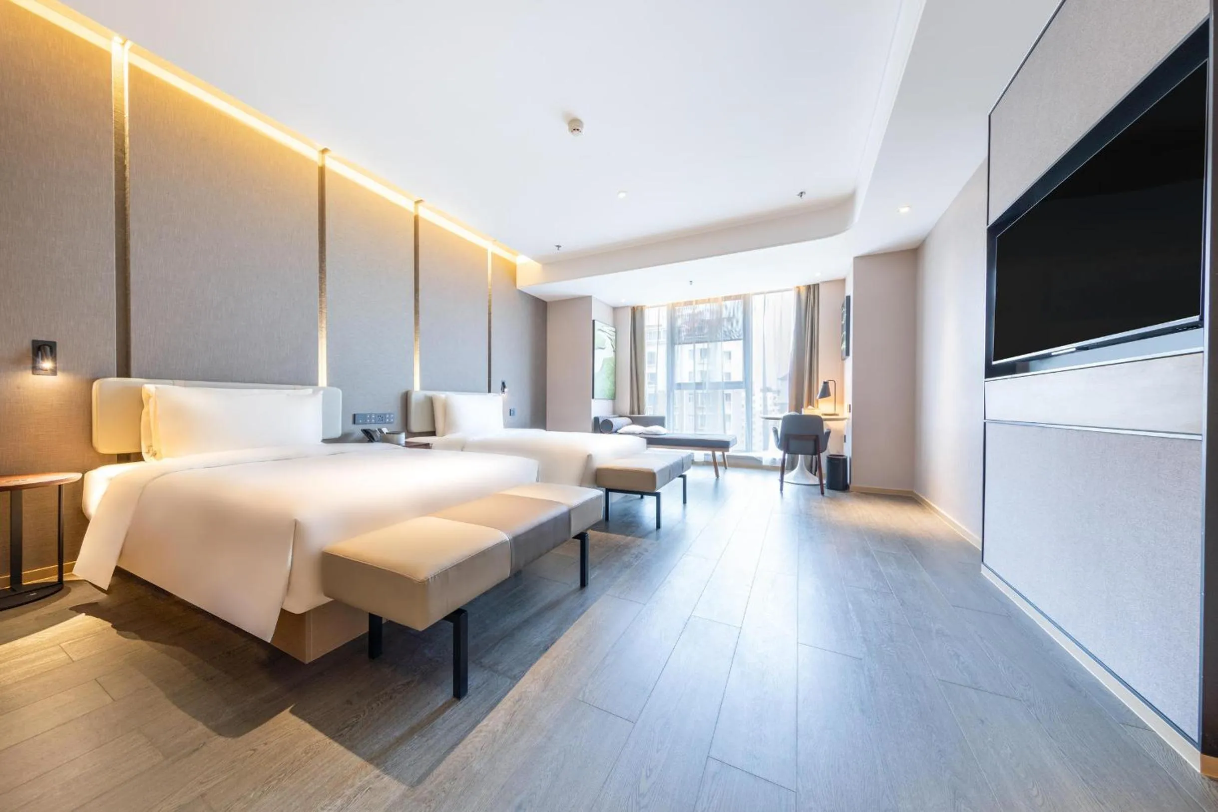 Bed in Atour Hotel Kunming Nanyue City