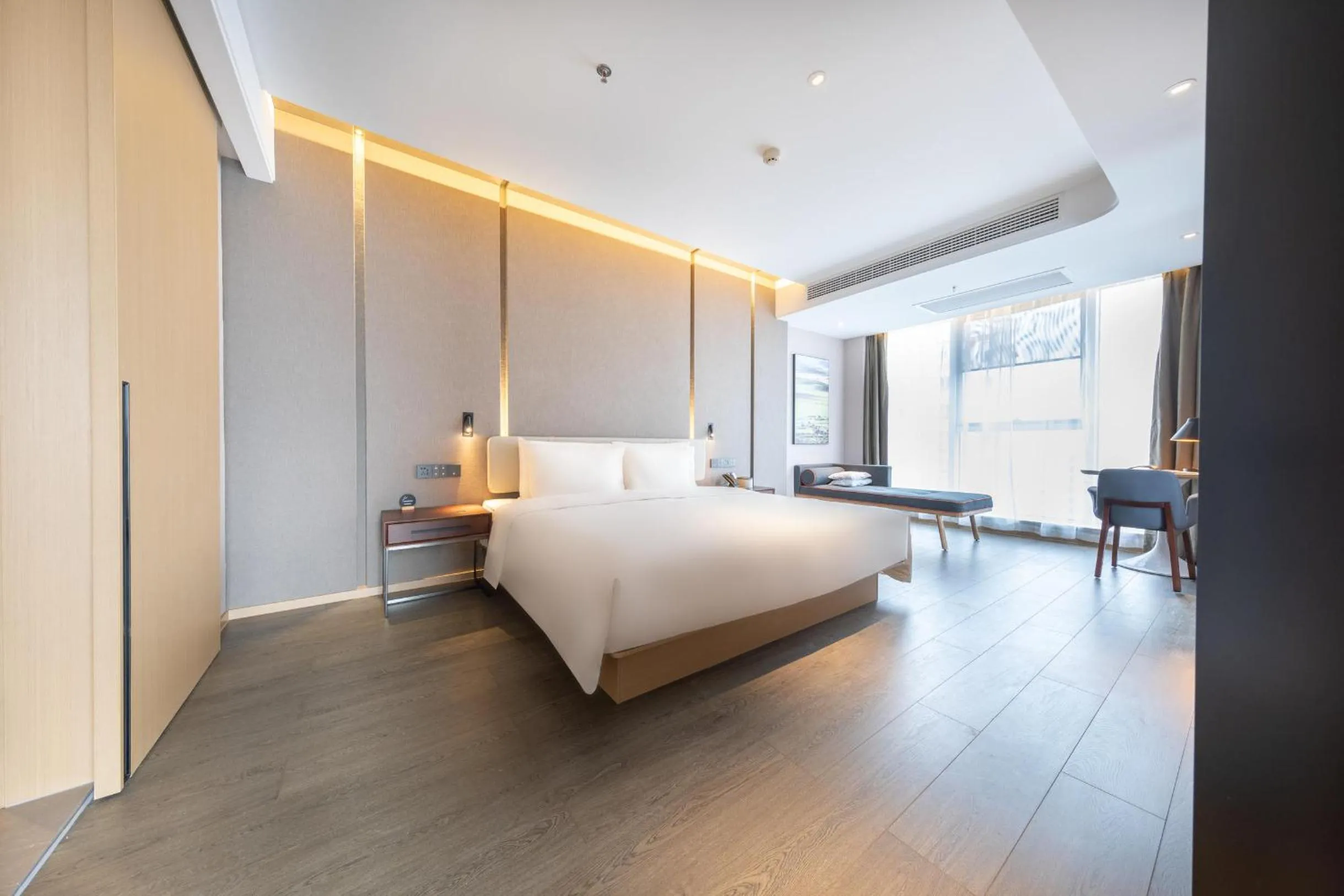 Bed in Atour Hotel Kunming Nanyue City