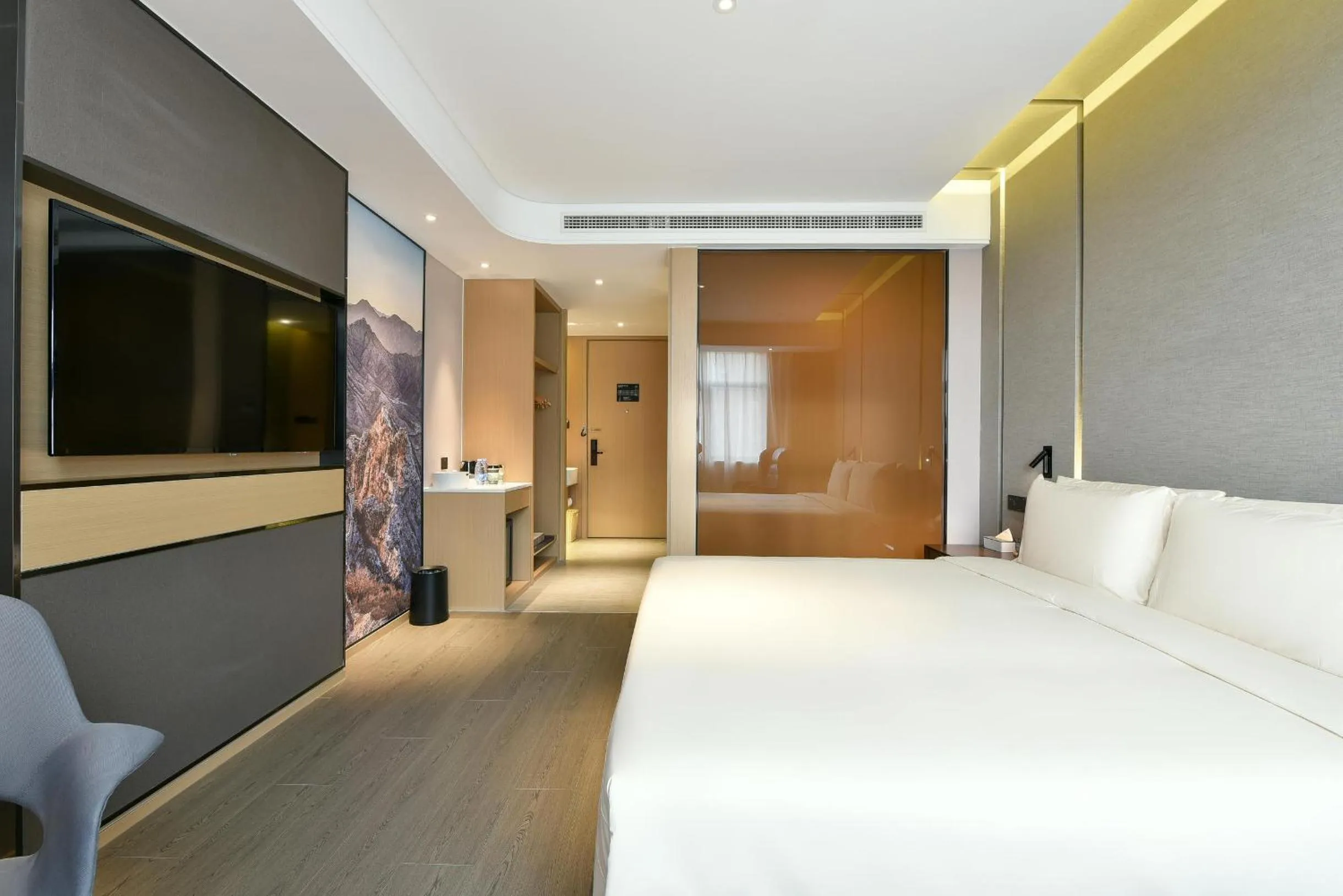 Bed in Atour Hotel Beijing Wangjing 798 Art District