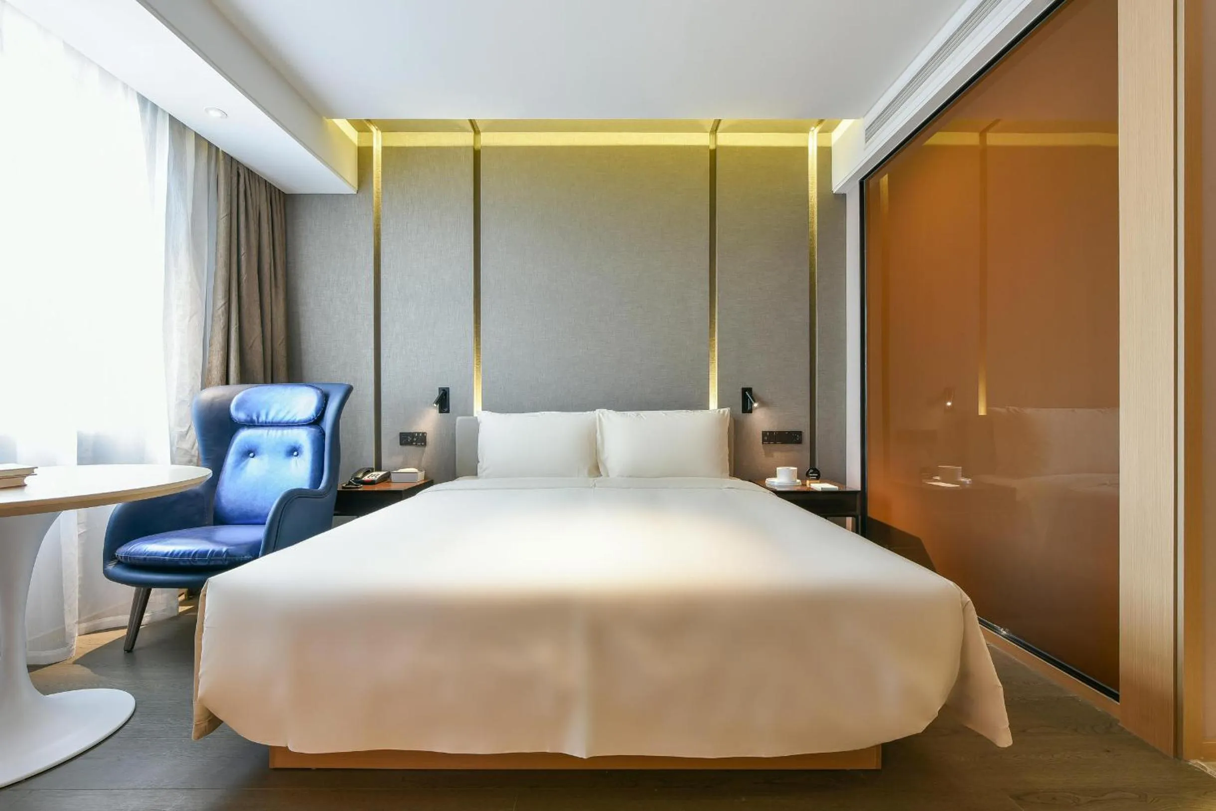 Bed in Atour Hotel Beijing Wangjing 798 Art District