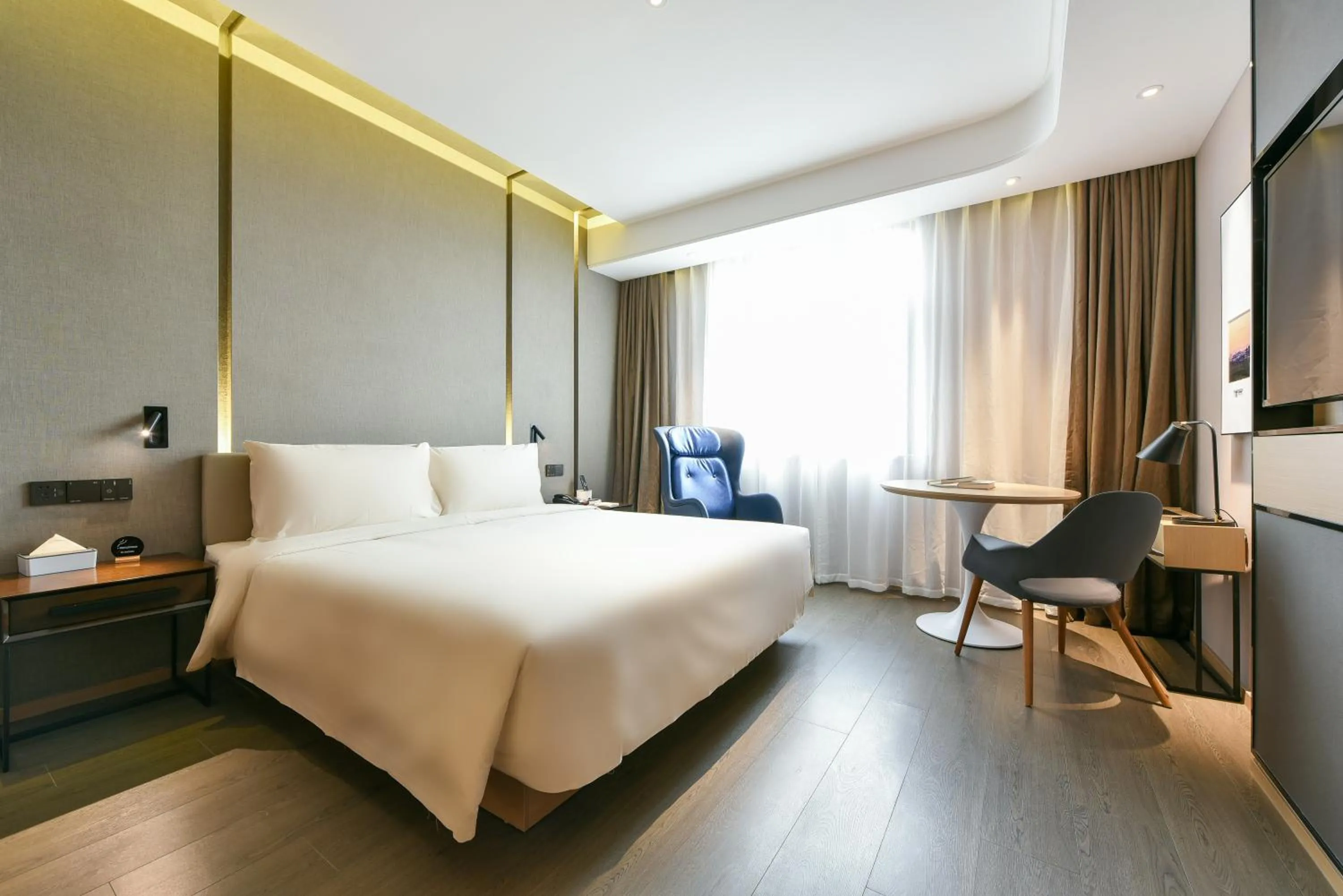 Bed in Atour Hotel Beijing Wangjing 798 Art District