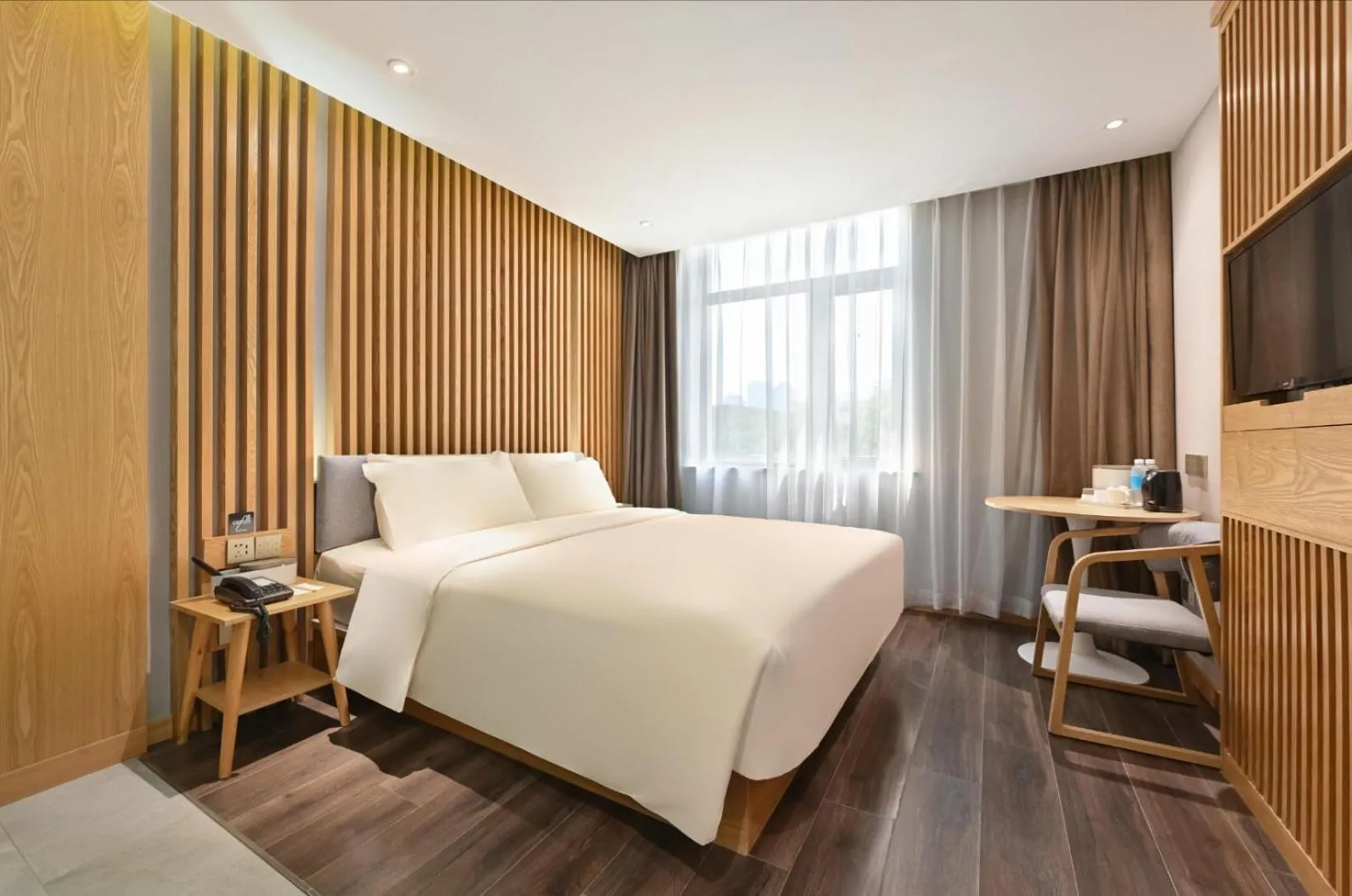 Photo of the whole room, Bed in Atour X Hotel Beijing Sanlitun Agricultural Exhibition Hall