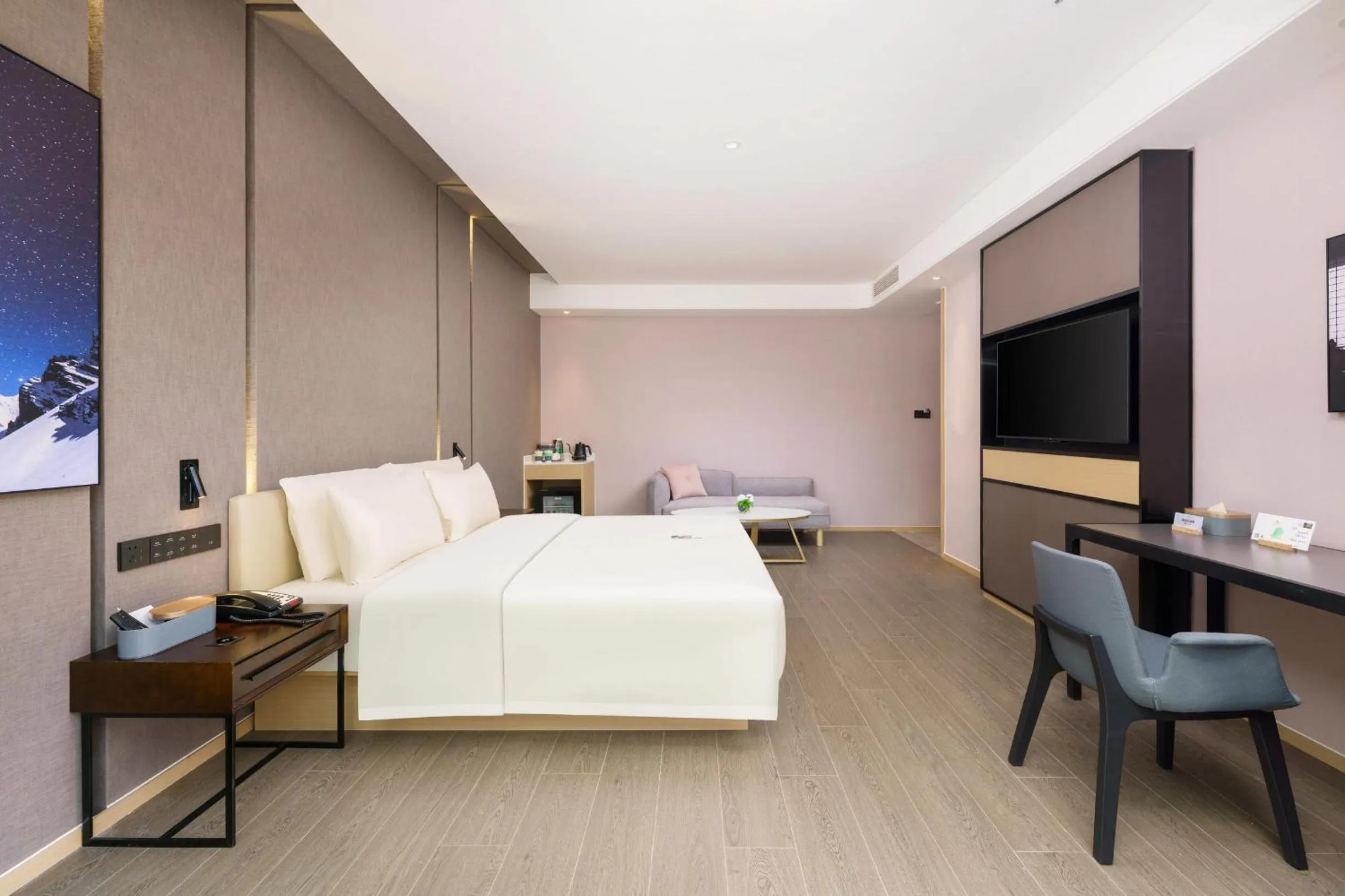 Bed in Atour S Hotel Xinghai Square