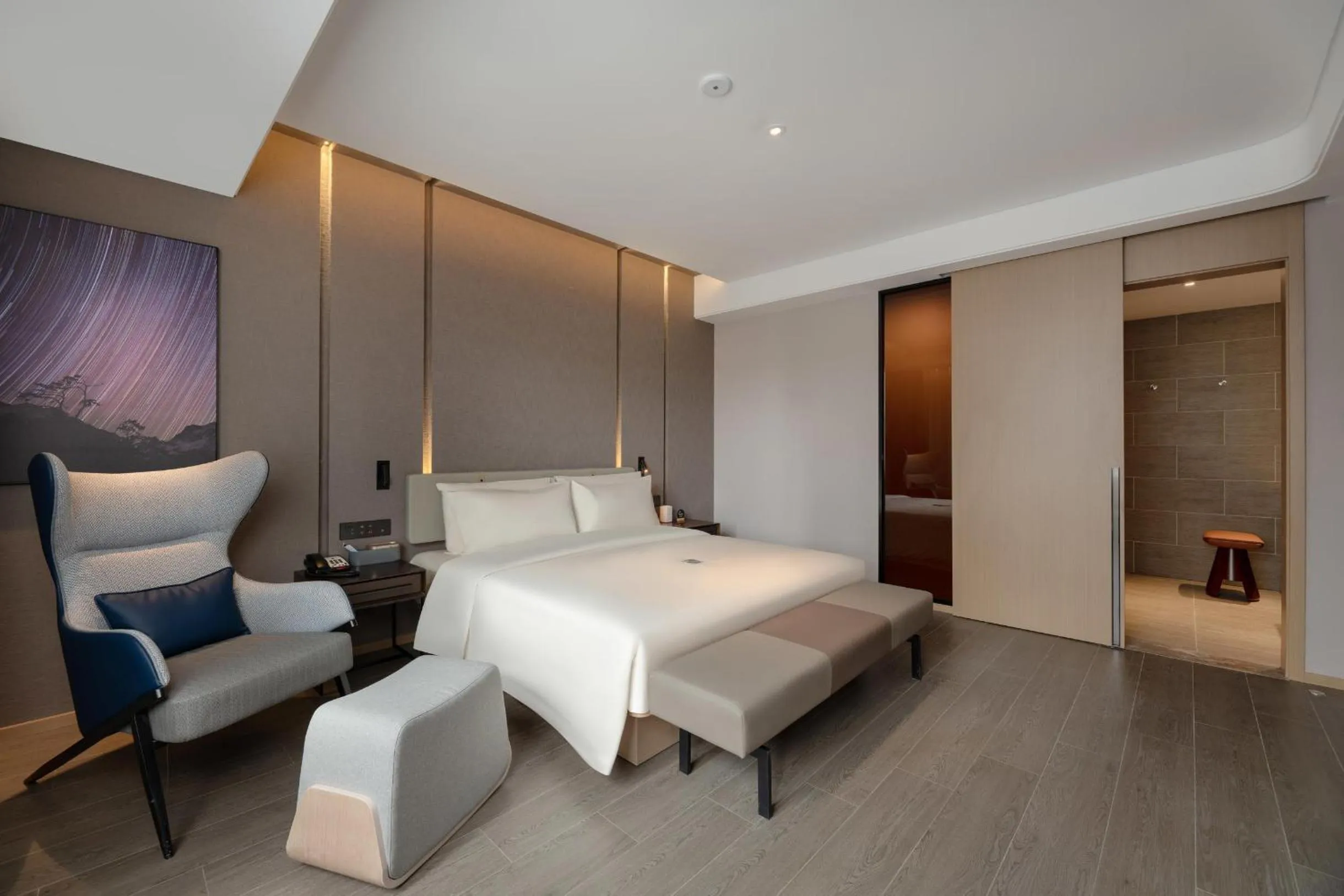 Bed in Atour S Hotel Xinghai Square