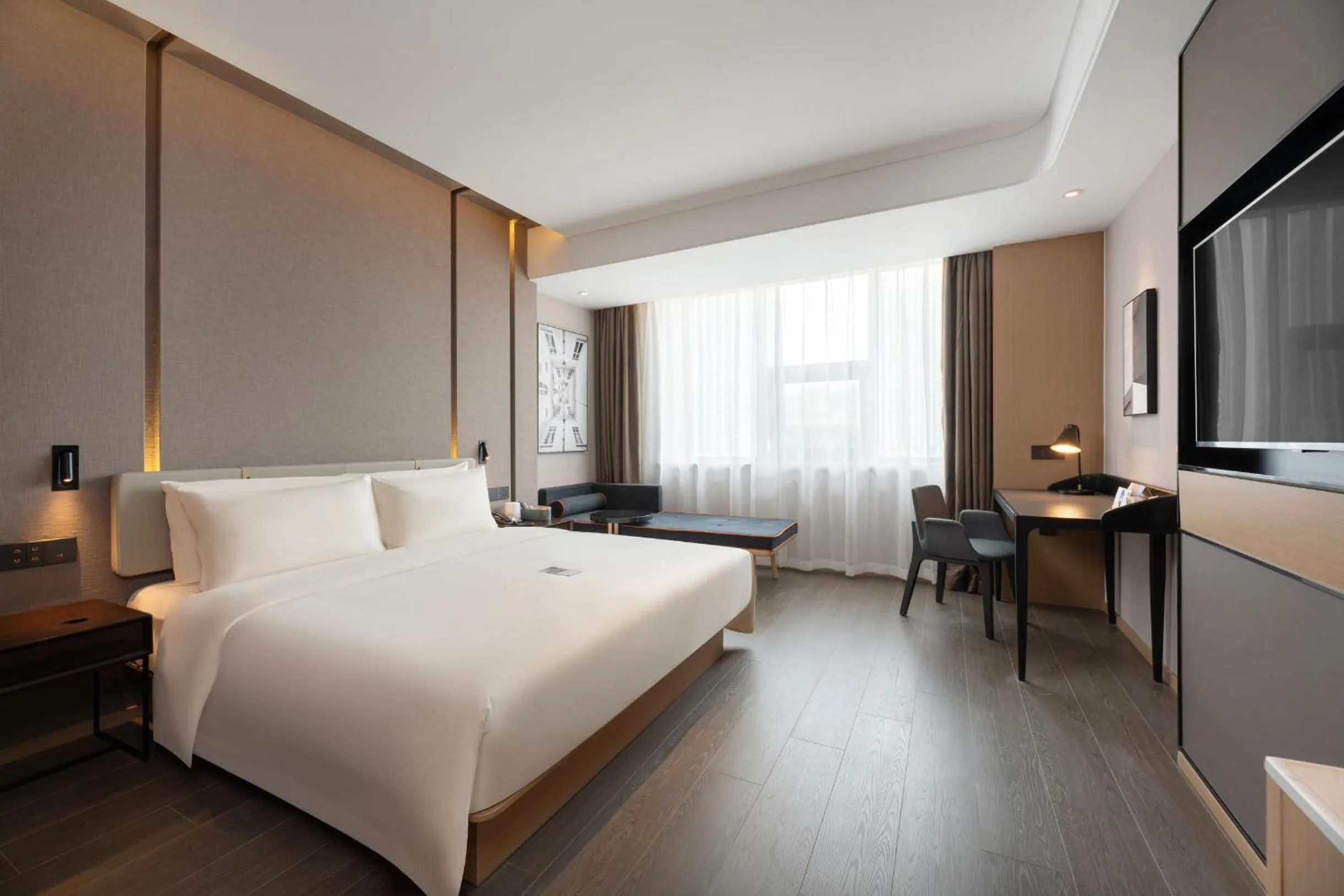 Bed in Atour S Hotel Xinghai Square