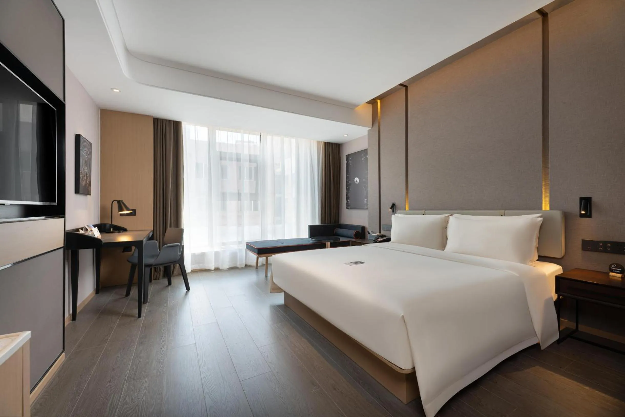 Bed in Atour S Hotel Xinghai Square