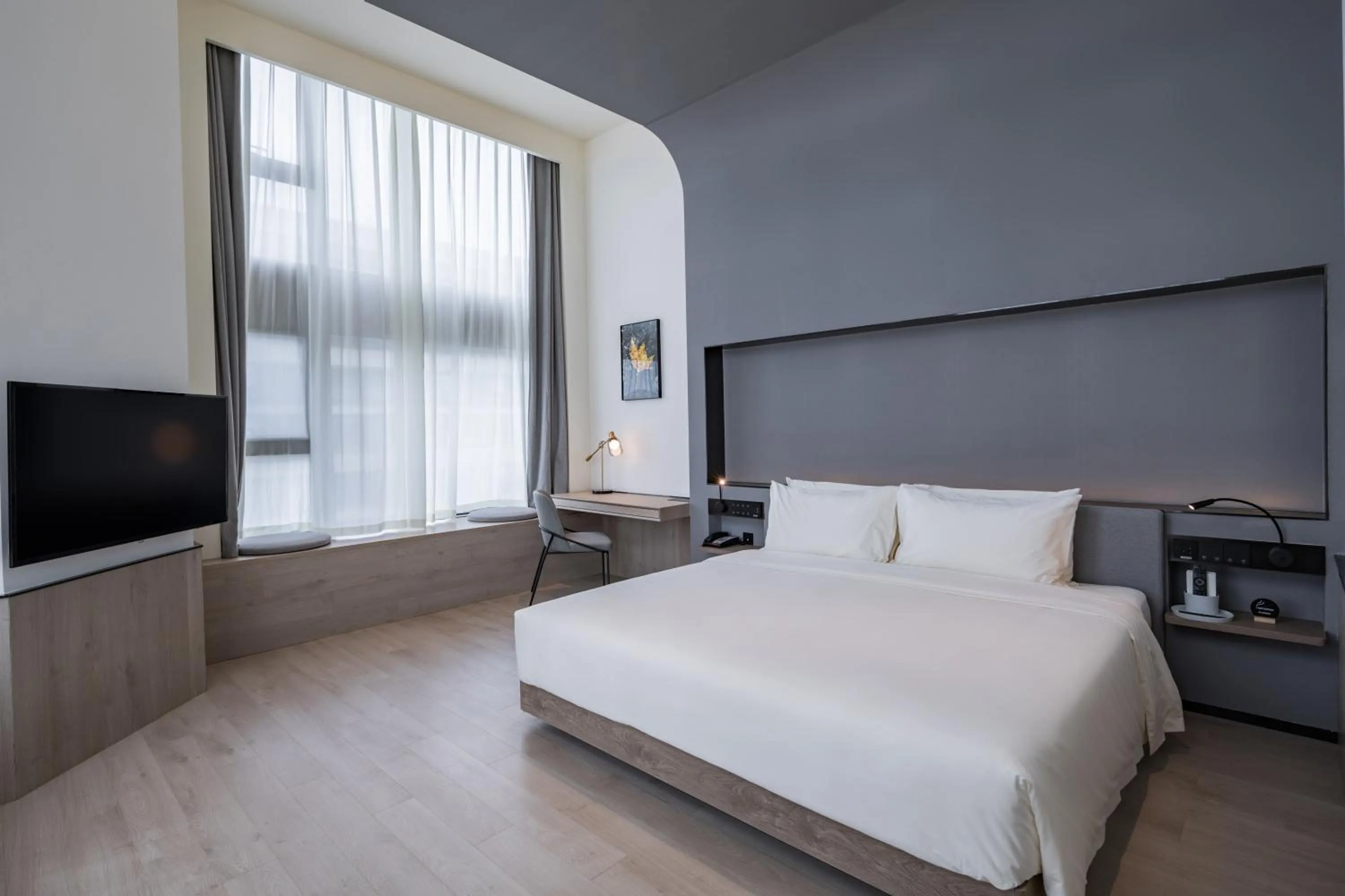 Guests, Bed in Atour S Hotel Shanghai Hongqiao Center Aegean-Late night Congee