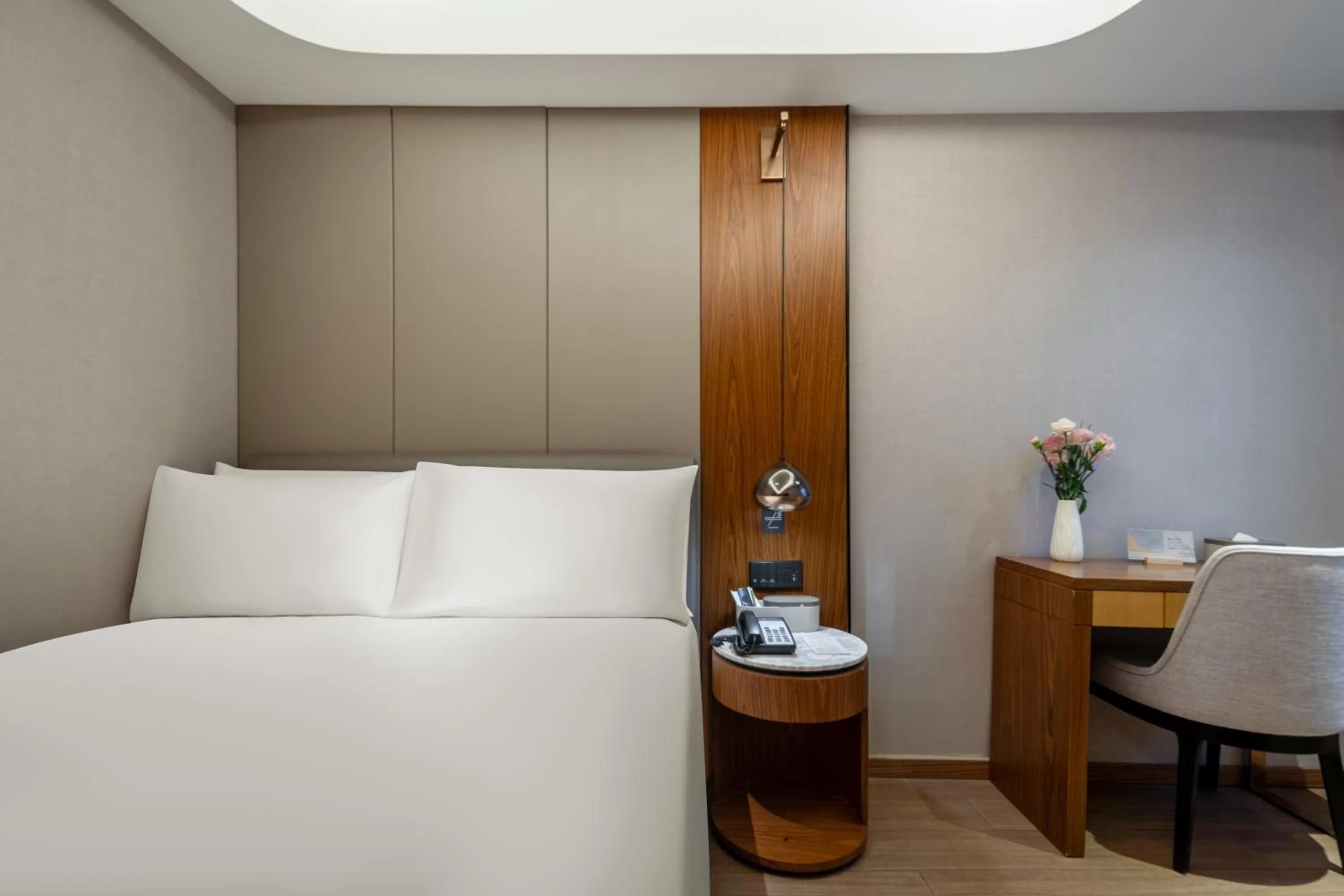 Bed in Atour X Hotel Shanghai Lujiazui Binjiang Avenue