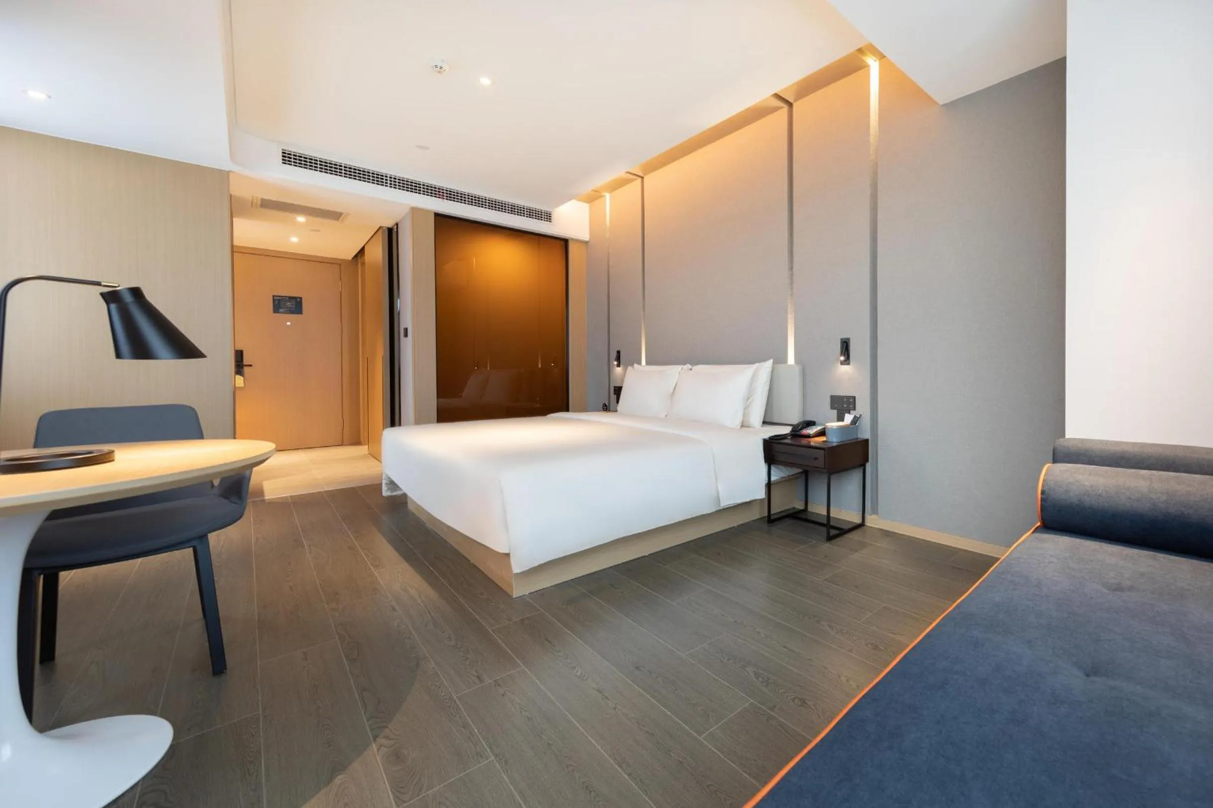 Bed in Atour Hotel Nanchang West Railway Station International Expo City