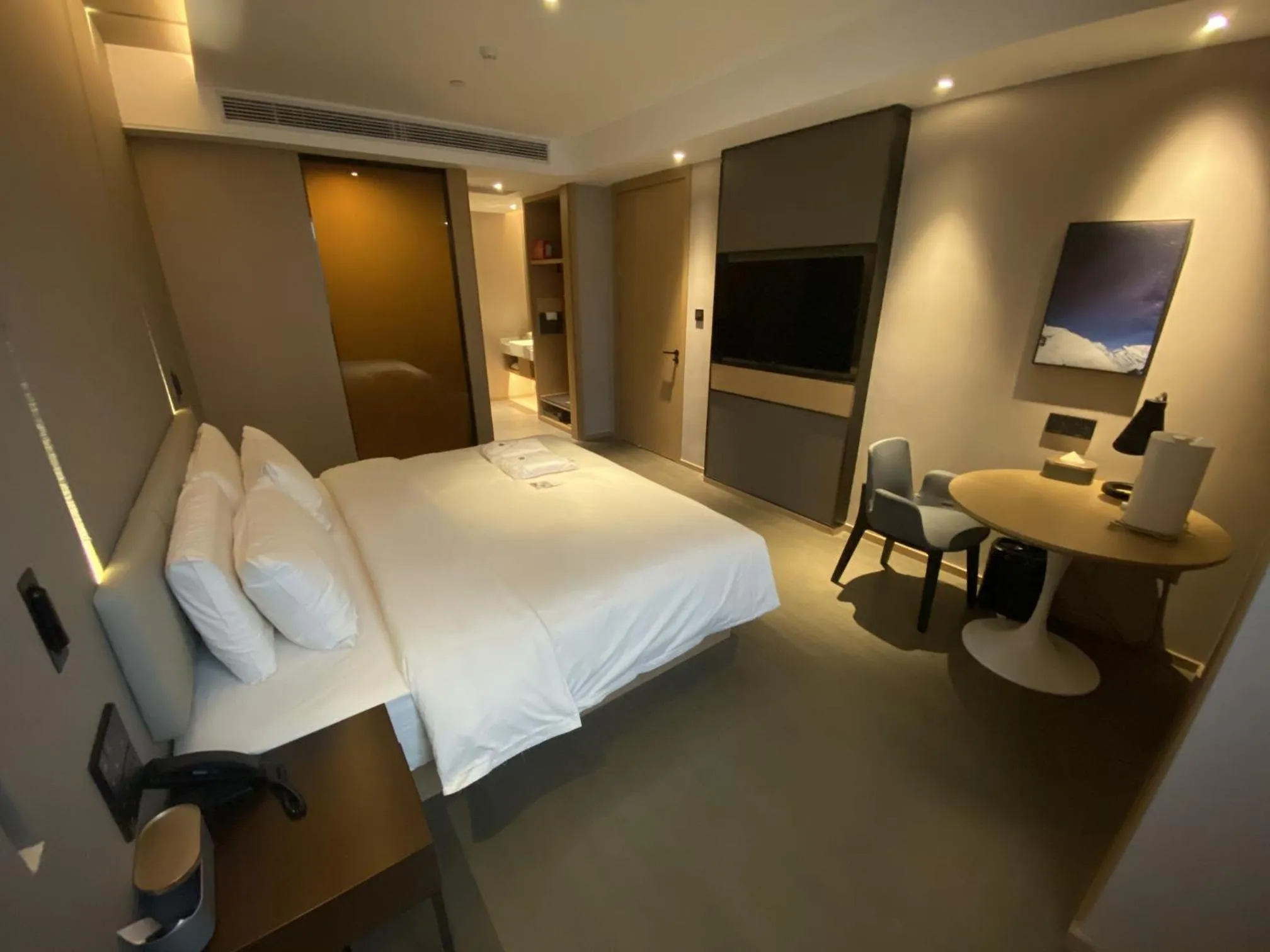 Bed in Atour Hotel Nanchang West Railway Station International Expo City